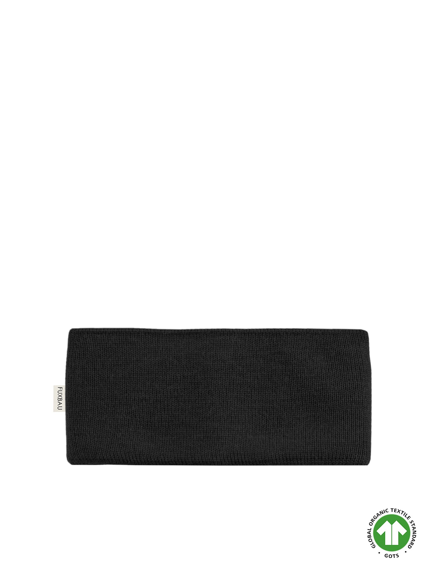 Nachhaltiges Merino Stirnband von FUXBAU in schwarz aus GOTS zertifizierter Merino Schurwolle. Extra weich und warm. Perfekt für einen nachhaltigen Winter.