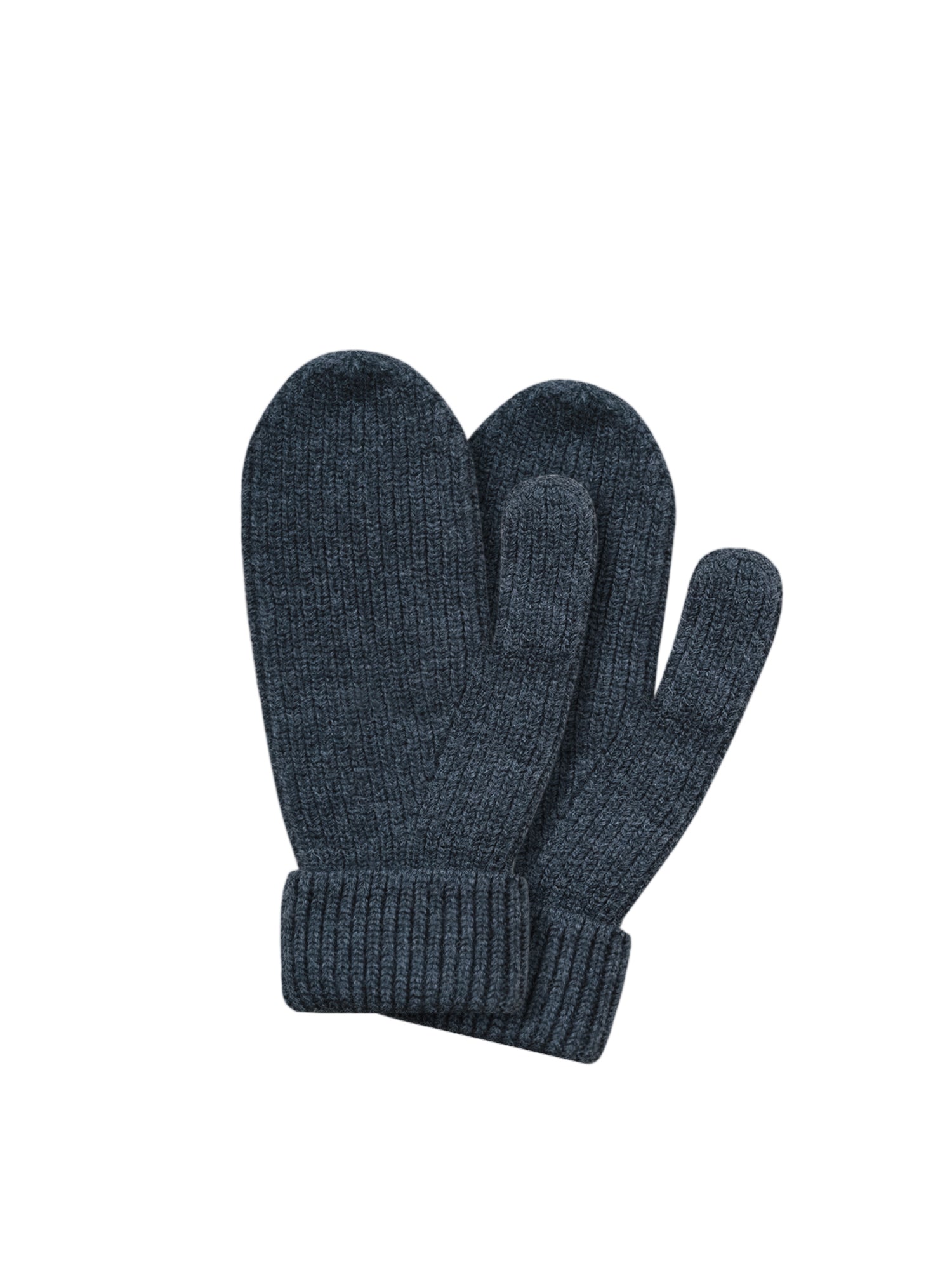 Merino Strick Fäustlinge in anthrazit von FUXBAU aus 100% GOTS zertifizierter Merinowolle. Made in Germany.