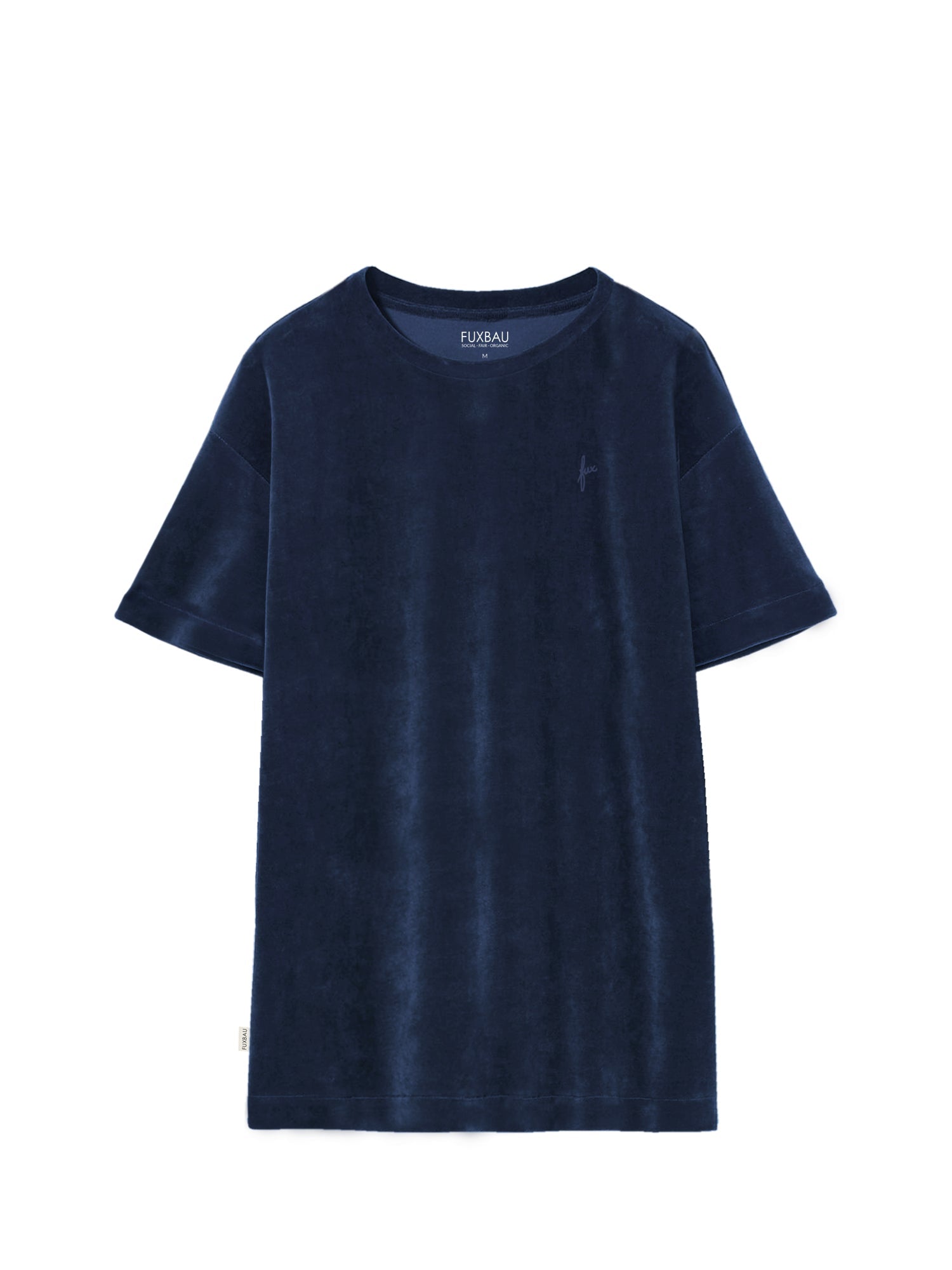 Frauen Samt Kleid in navy von FUXBAU aus 100% GOTS zertifizierter Biobaumwolle und made in Portugal