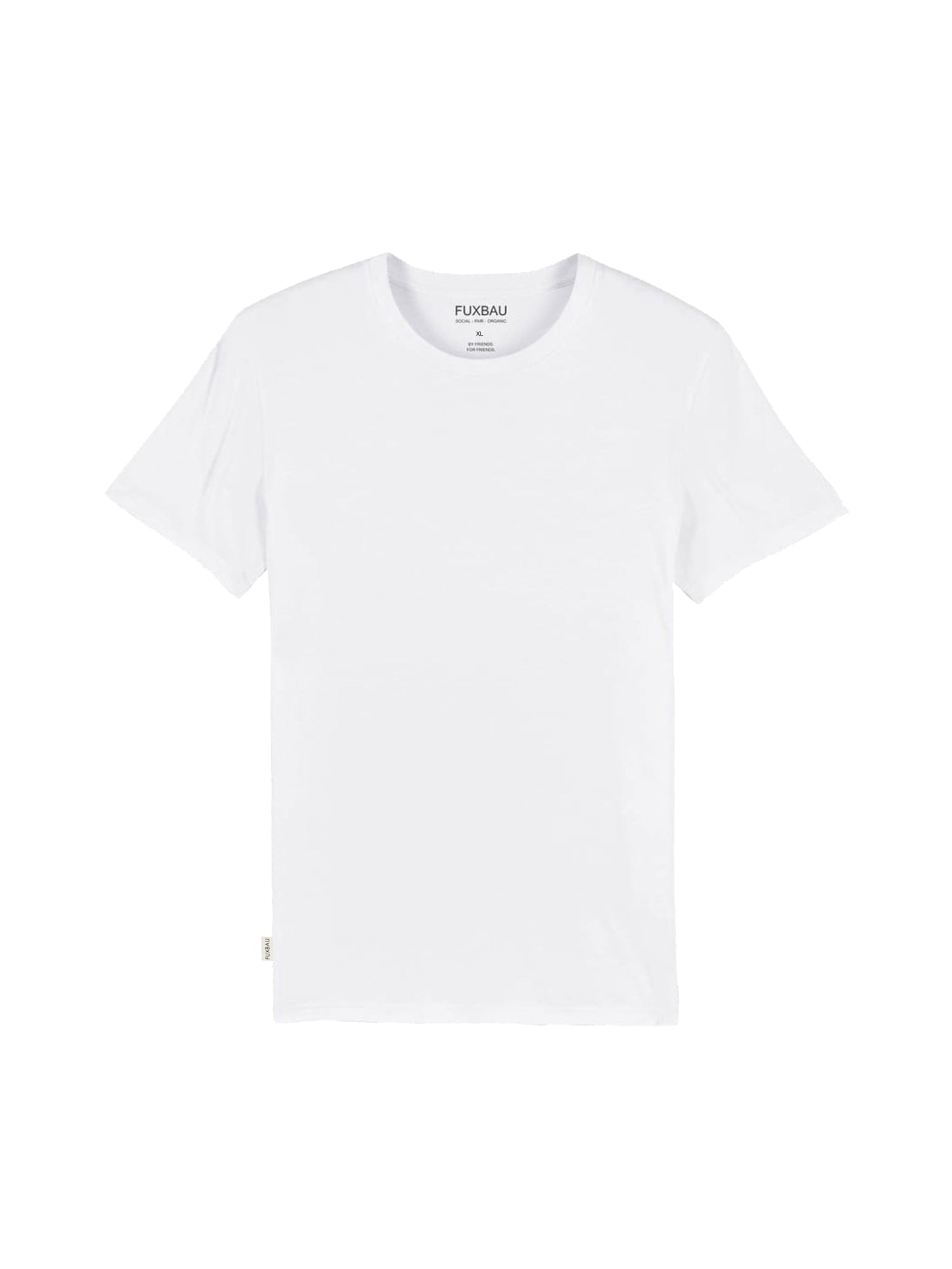 Nachhaltiges & faires Männer Basic T-Shirt in weiß aus 100% GOTS zertifizierter Biobaumwolle & made in Germany