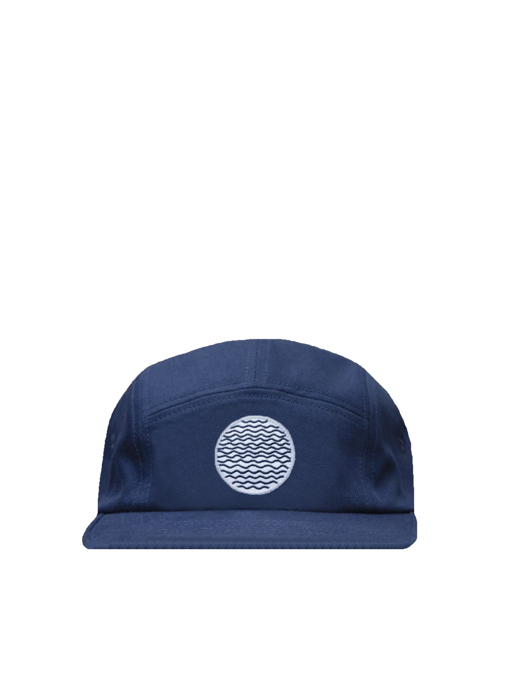 FUXBAU 5-Panel "Lost in Lines" Patch in navy, Made in Europe aus 100% Biobaumwolle