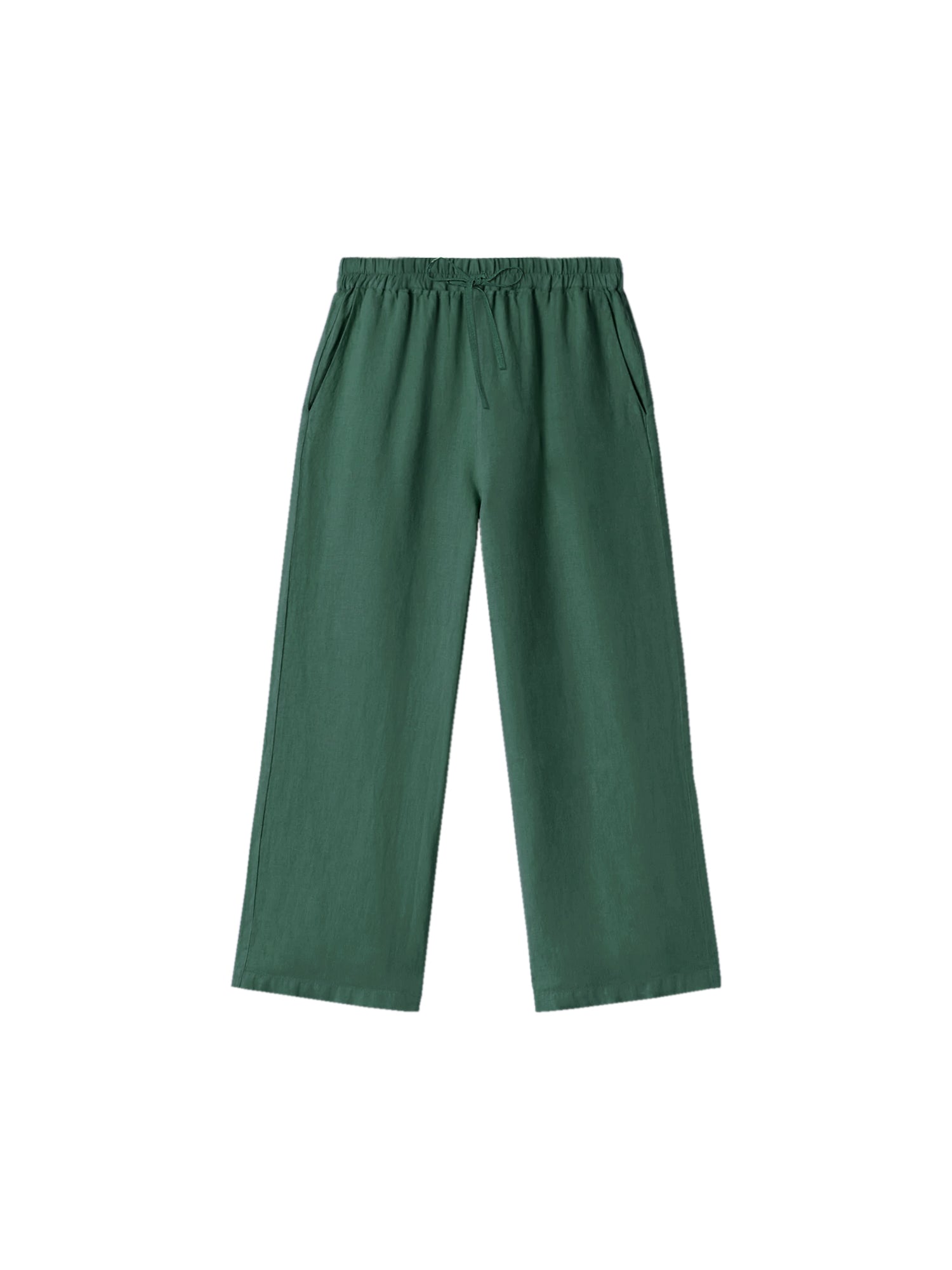 FUXBAU Fair Fashion Frauen Leinenhose in grün aus 100% Leinen und fair in Portugal hergestellt