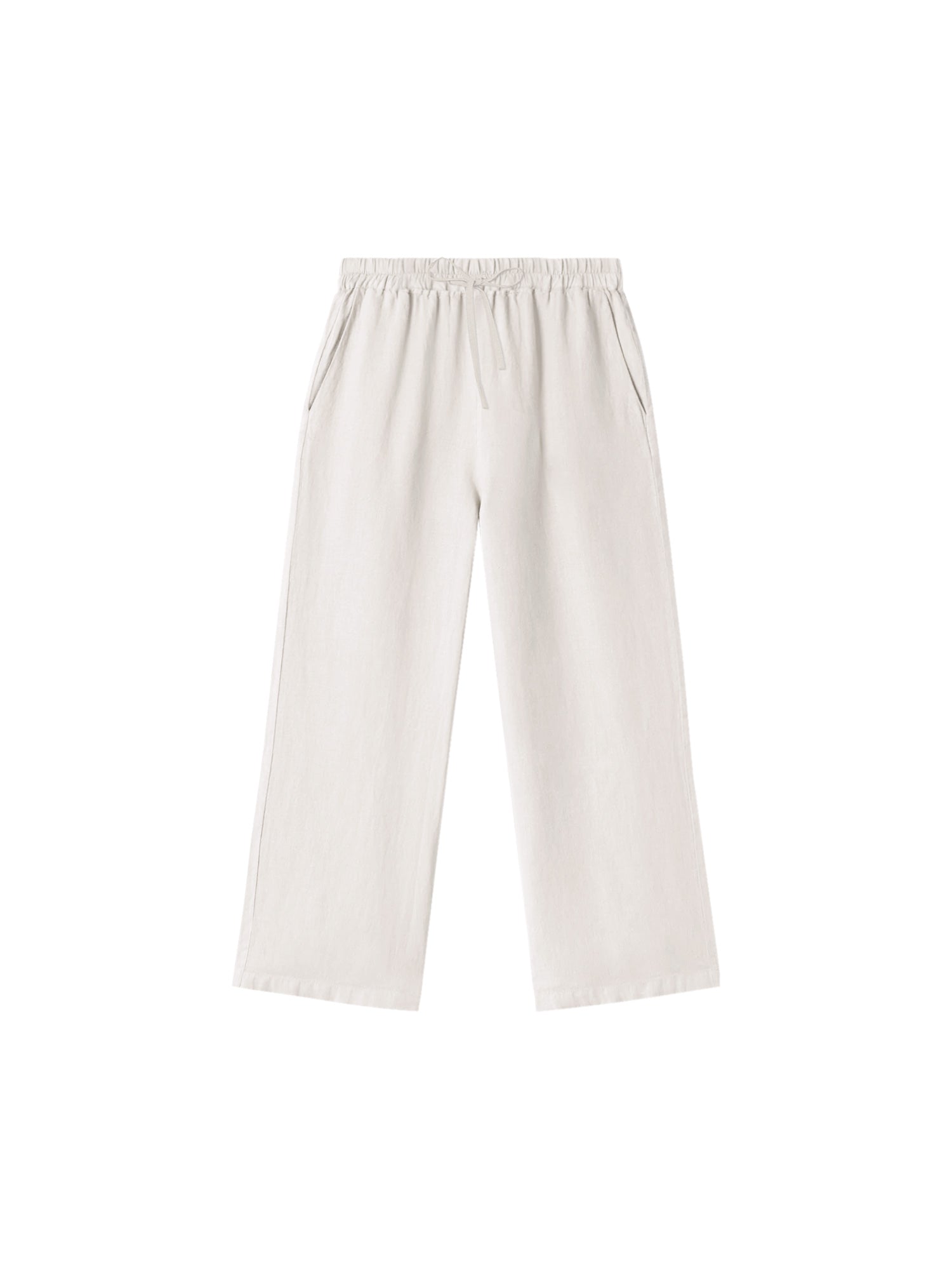 FUXBAU Fair Fashion Frauen Leinenhose in cremeweiß aus 100% Leinen und fair in Portugal hergestellt