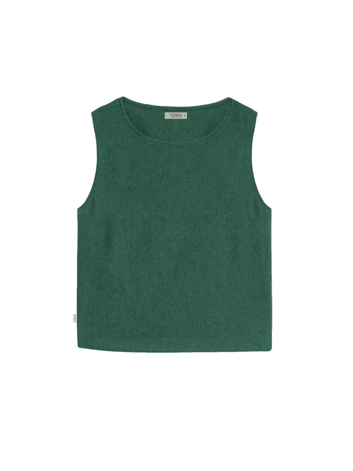 Luftiges Leinentop in grün für Frauen von FUXBA, perfekt für die warmen Tage, 100% Leinen & Made in Portugal