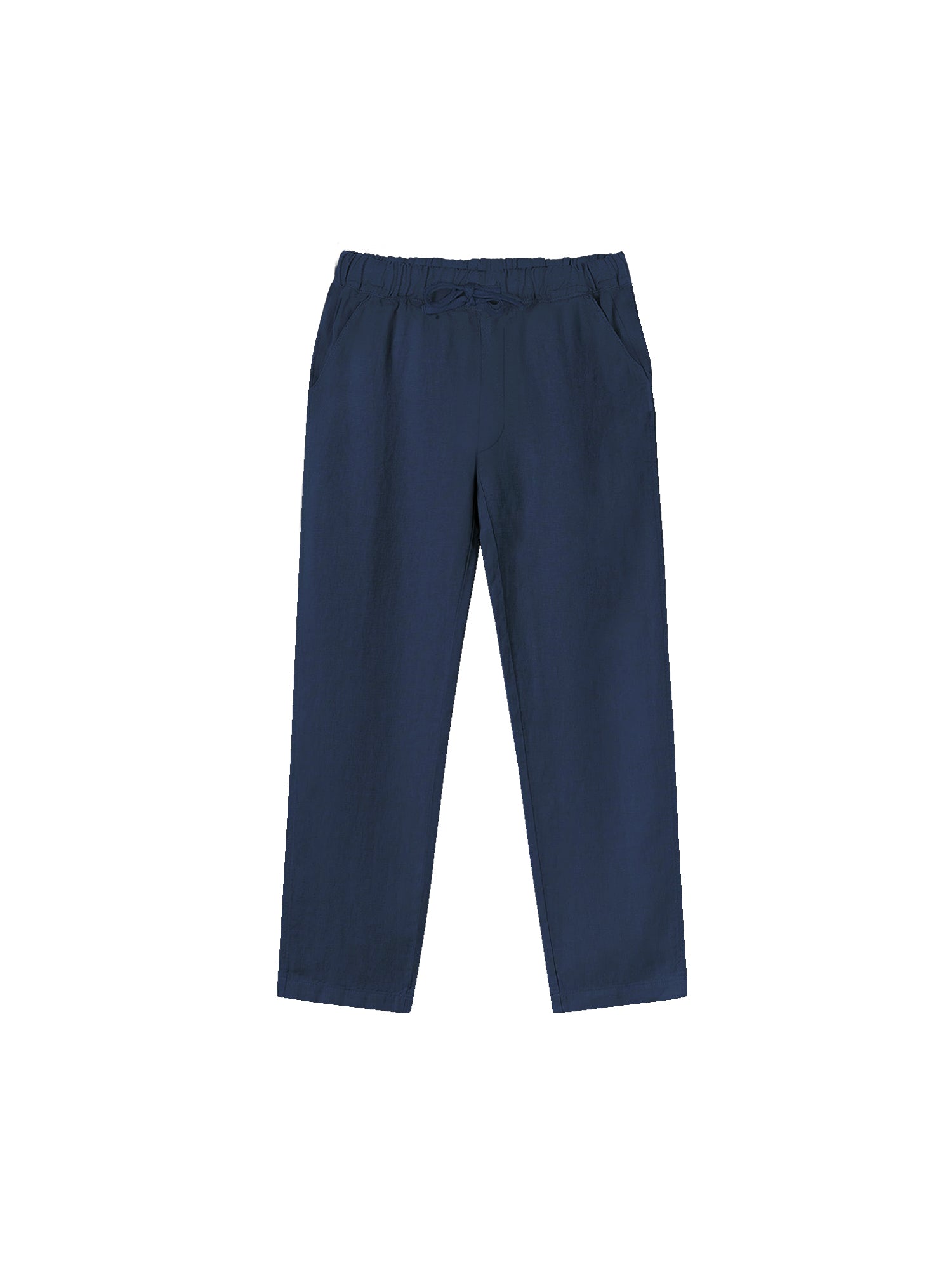 Nachhaltige Männer Leinenhose in navy aus 100% Leinen und fair in Portugal hergestellt.