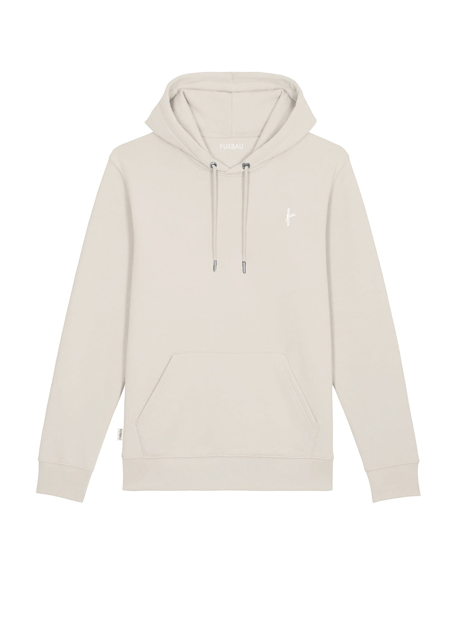 FUXBAU Unisex Hoodie beige aus GOTS Bio-Baumwolle hergestellt in Portugal