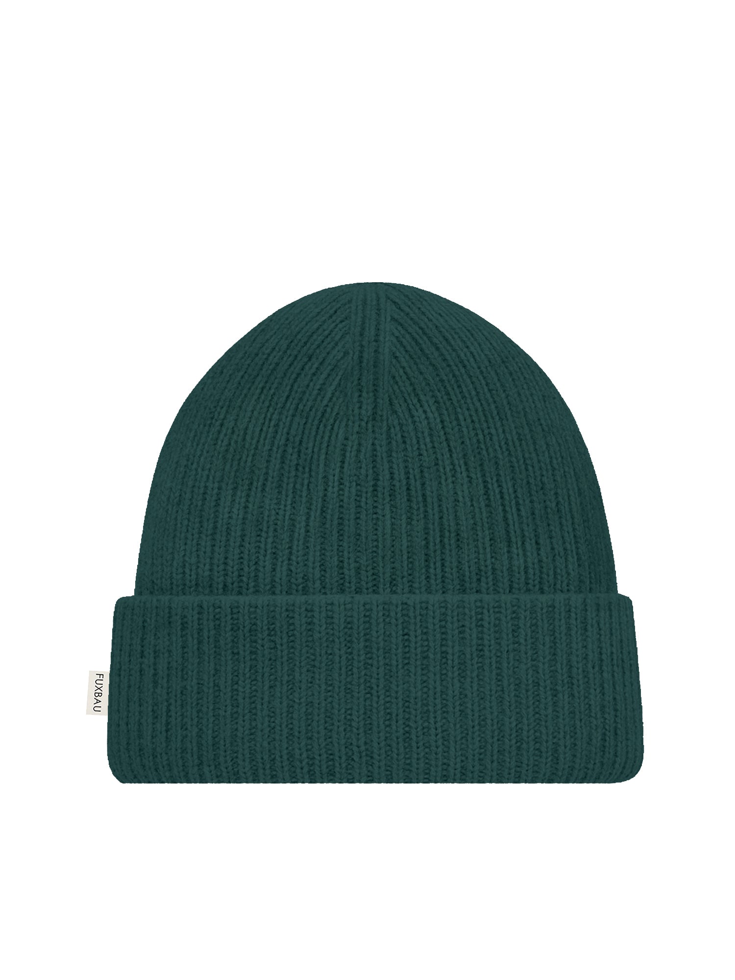 Nachhaltiger fair Fashion Merino Mütze in grün von FUXBAU aus 100% Merinowolle, made in Italy, kuschelig & warm