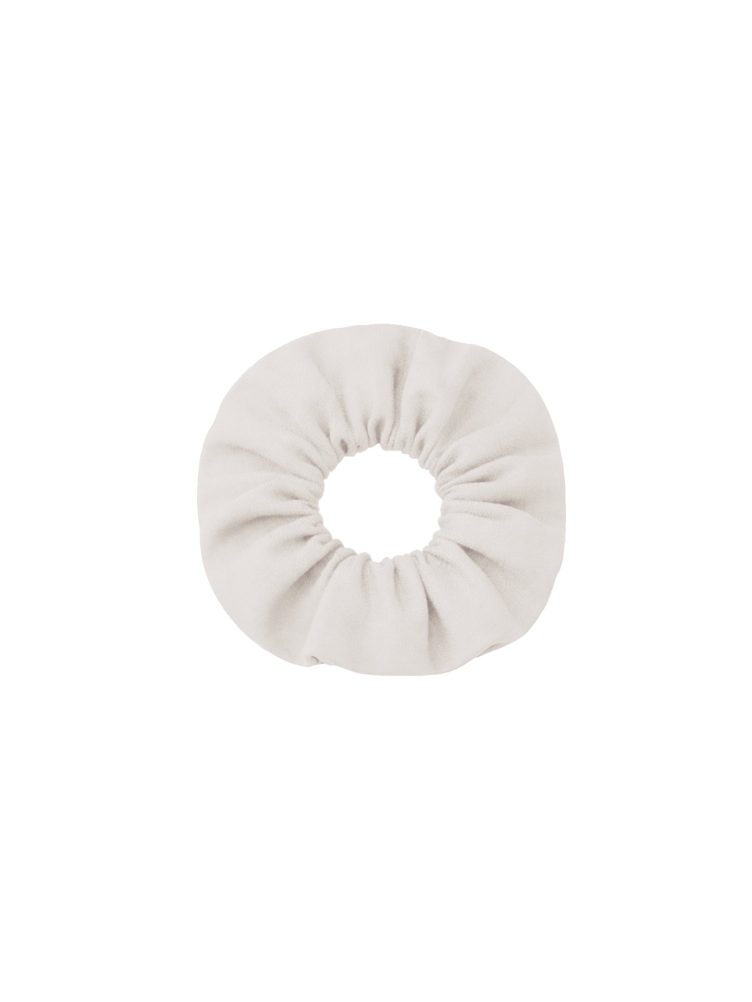 Nachhaltiges Leinenscrunchie in cremeweiß von FUXBAU aus Schnittresten Made in Portugal
