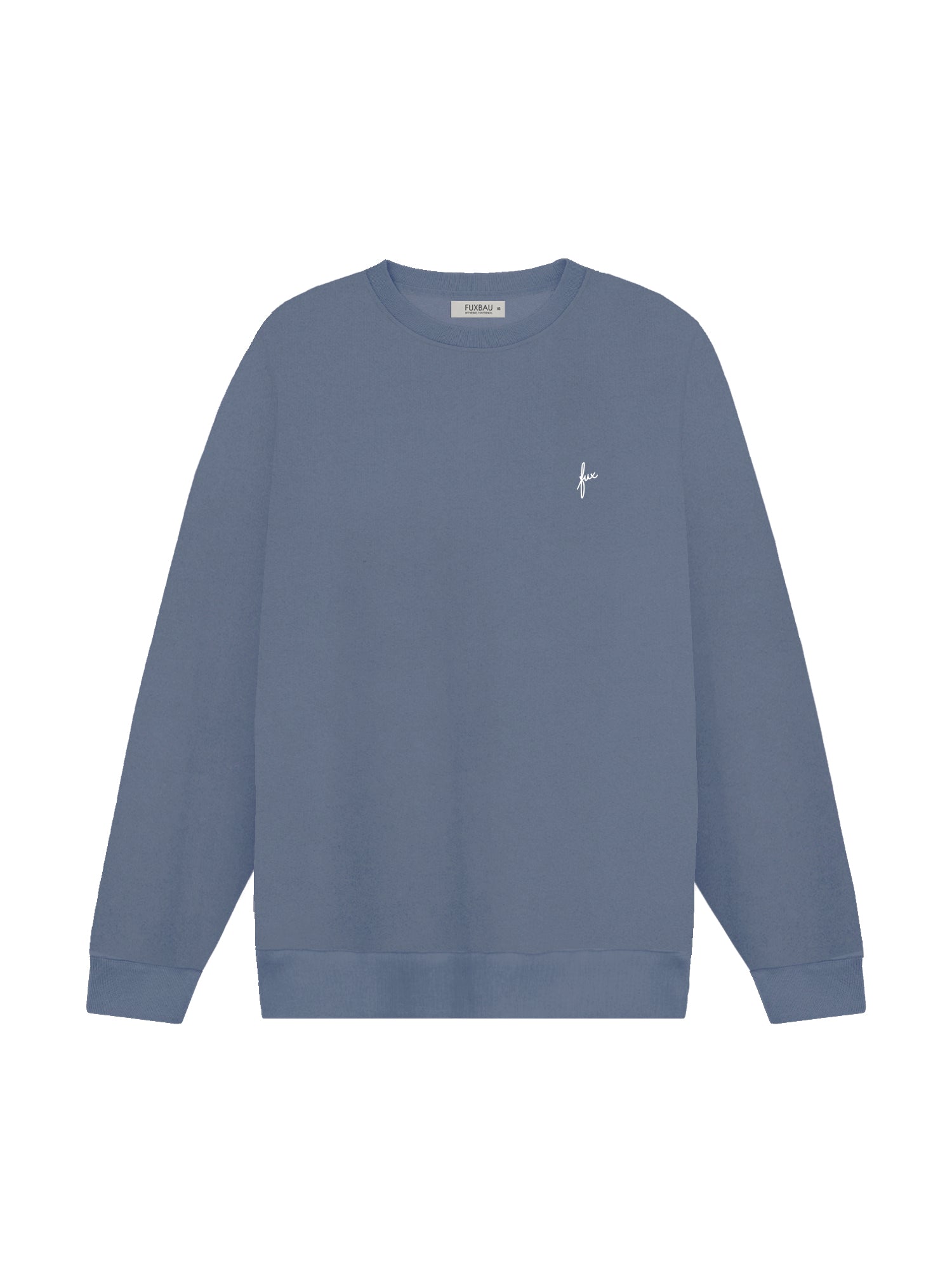 Nachhaltiger Männer fux Pullover in seeblau aus 100% GOTS zertifizierter Biobaumwolle und fair in Portugal hergestellt