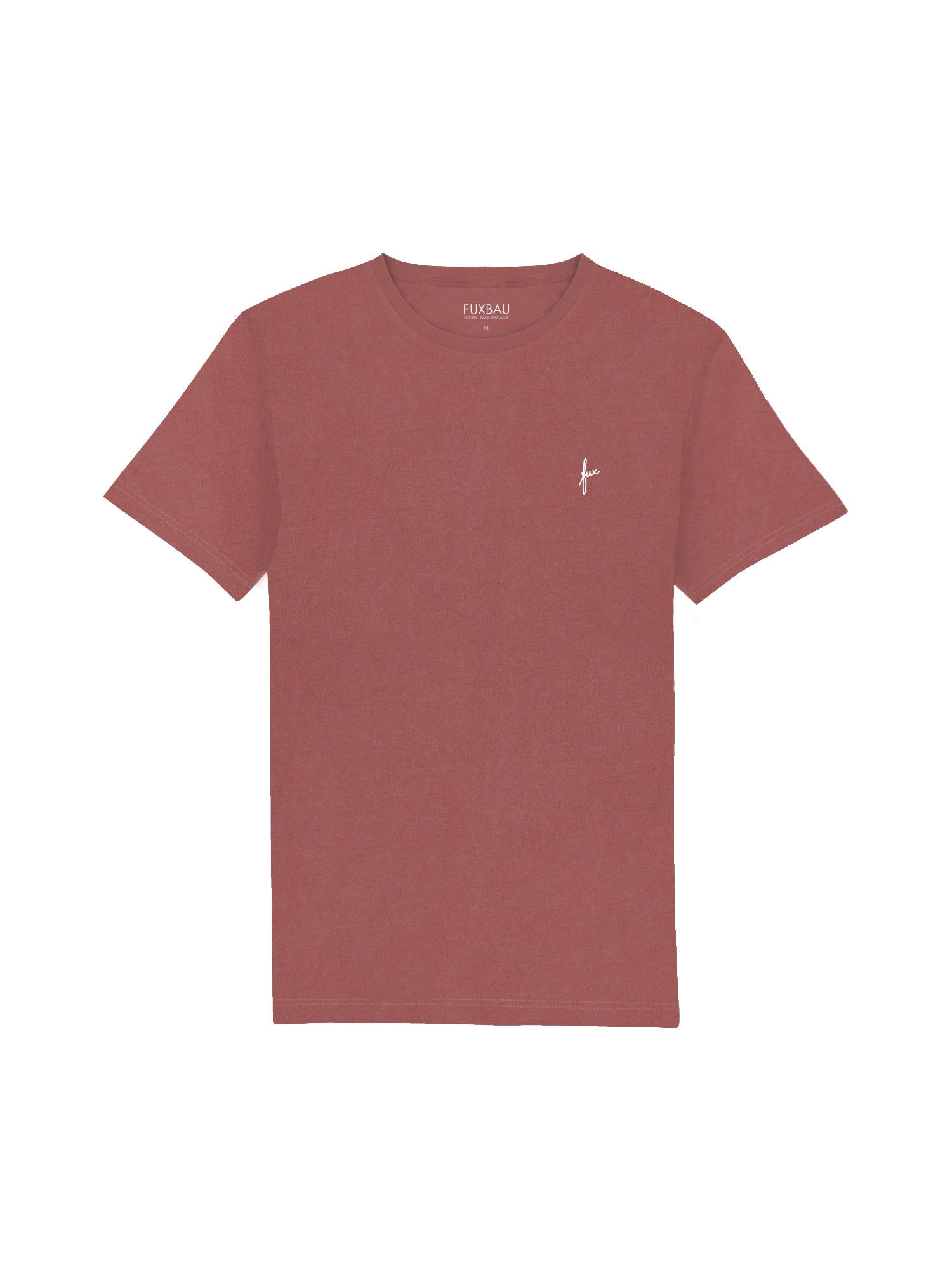 Nachhaltiges Männer fux T-Shirt in rot aus 100% GOTS zertifizierter Biobaumwolle und fair in Portugal hergestellt