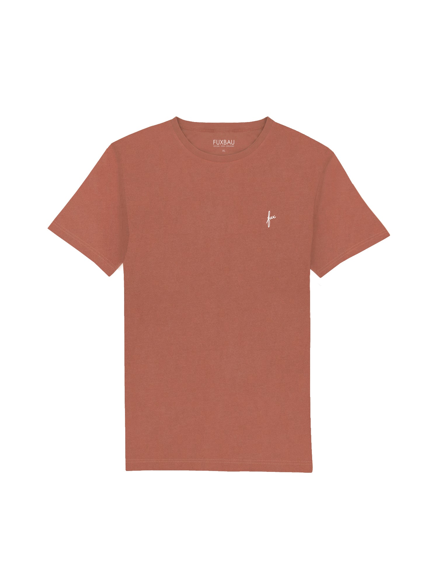 Nachhaltiges Männer fux T-Shirt in rot aus 100% GOTS zertifizierter Biobaumwolle und fair in Portugal hergestellt