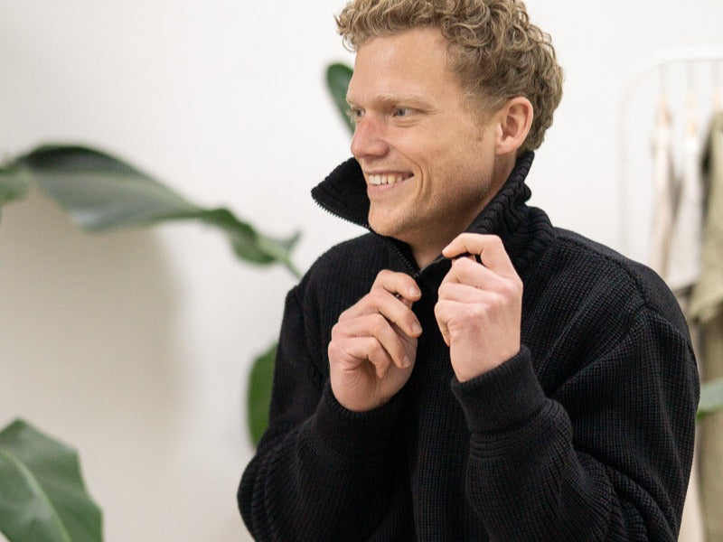 Fair Fashion Herren Troyer Made in Germany aus 100% Merinowolle