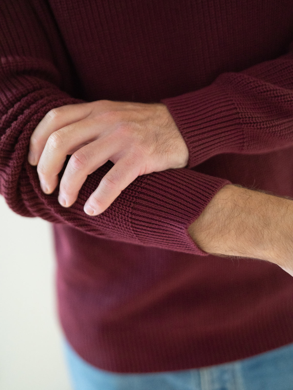 4Seasons Männer Strickpullover - bordeaux