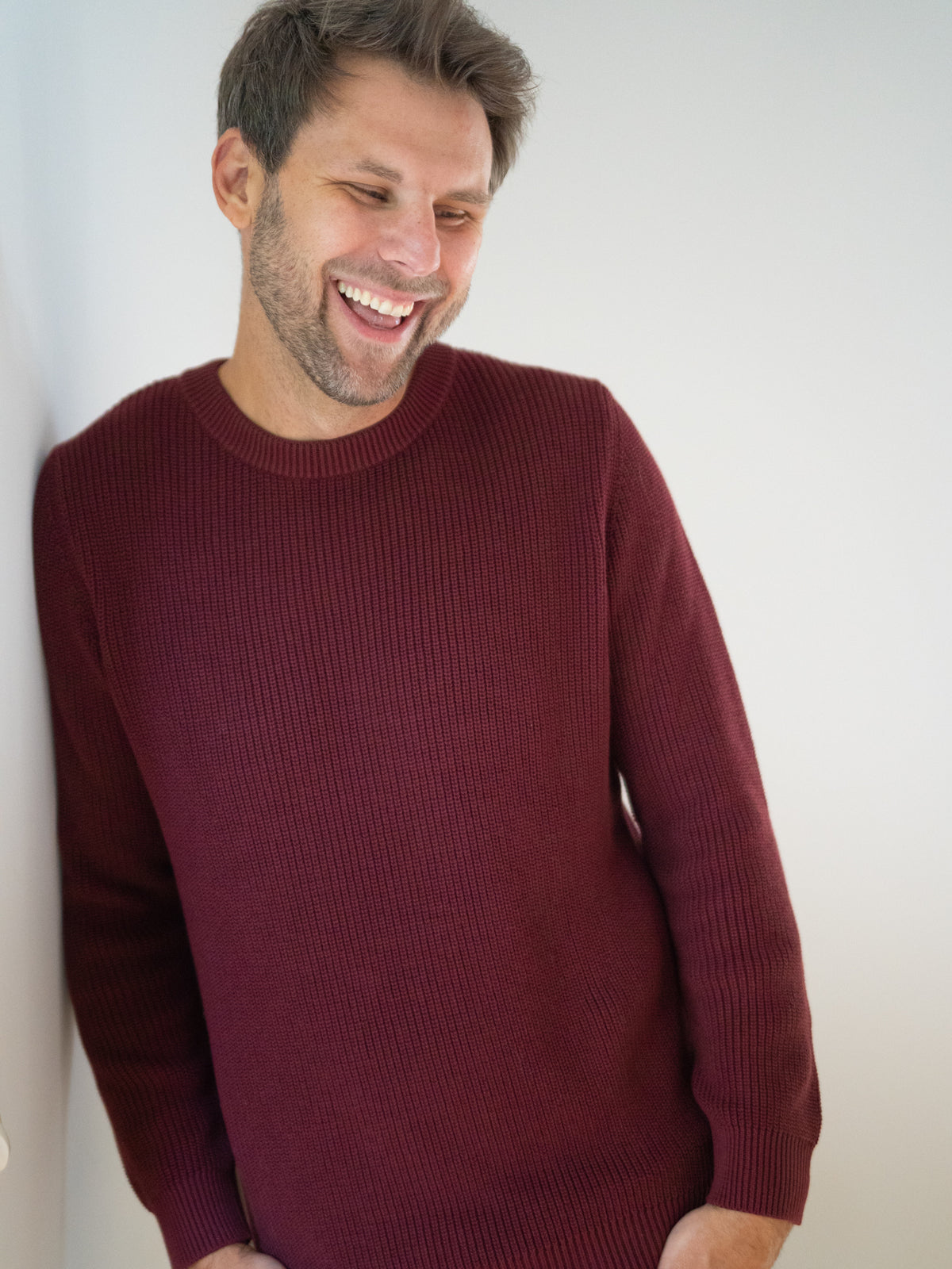 4Seasons Männer Strickpullover - bordeaux