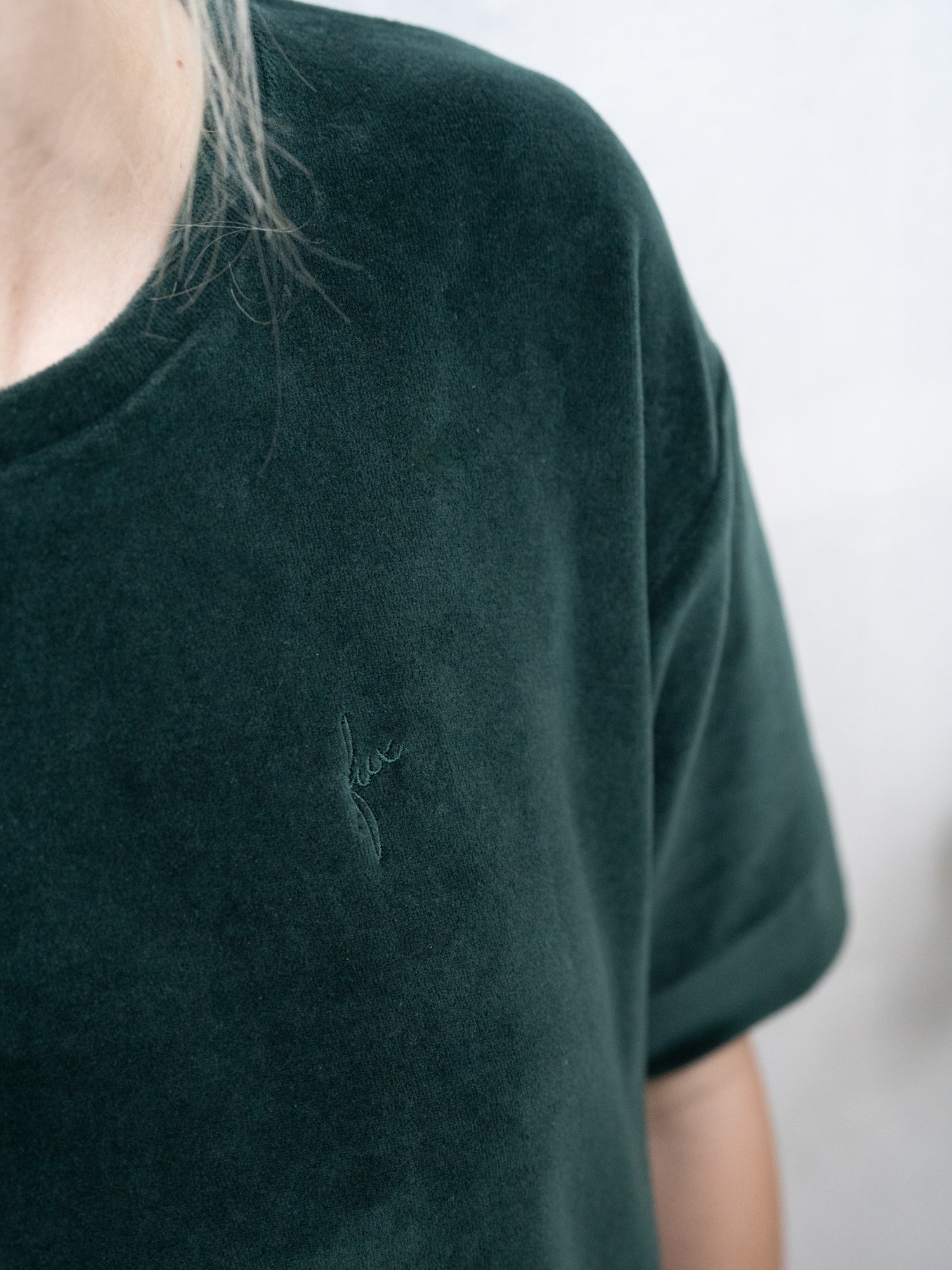 fux Samt Kollektion. 100% GOTS zertifizierte Biobaumwolle. Made in Portugal.