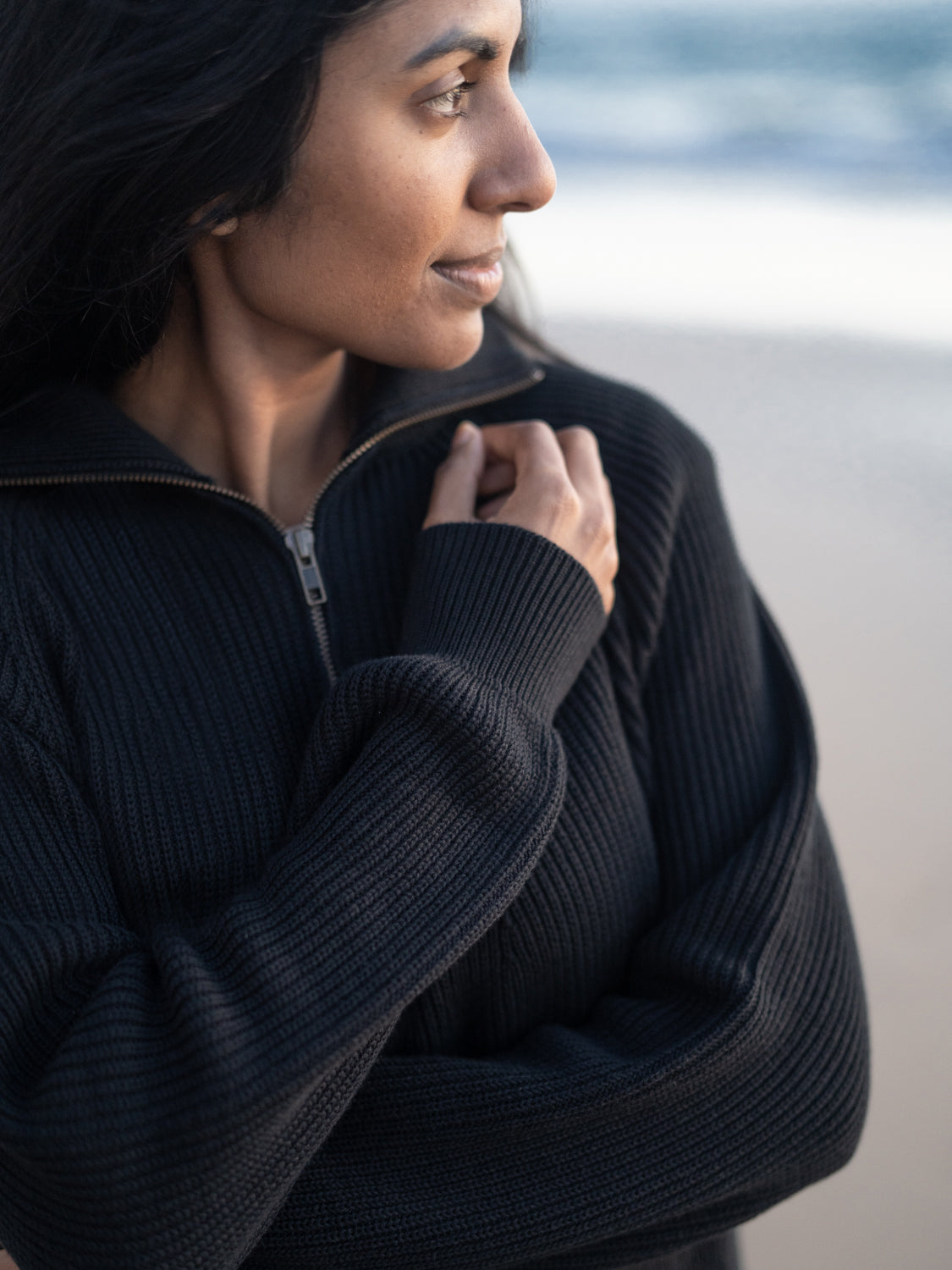 Fuxbau Fair Fashion 4SEASONS Frauen Troyer aus Biobaumwolle aus nachhaltiger Biobaumwolle.