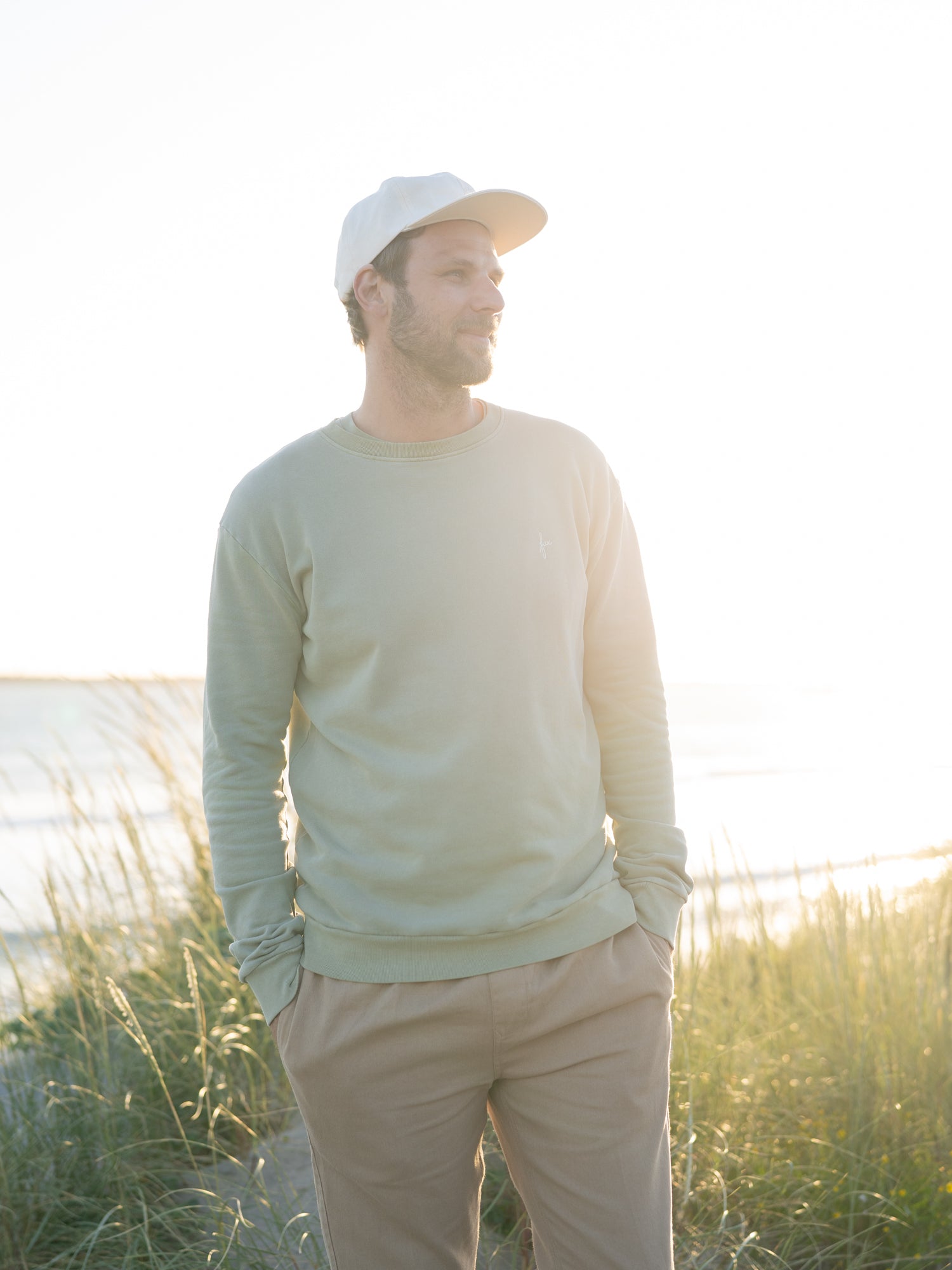 Männer Pullover - Natural Dye grün