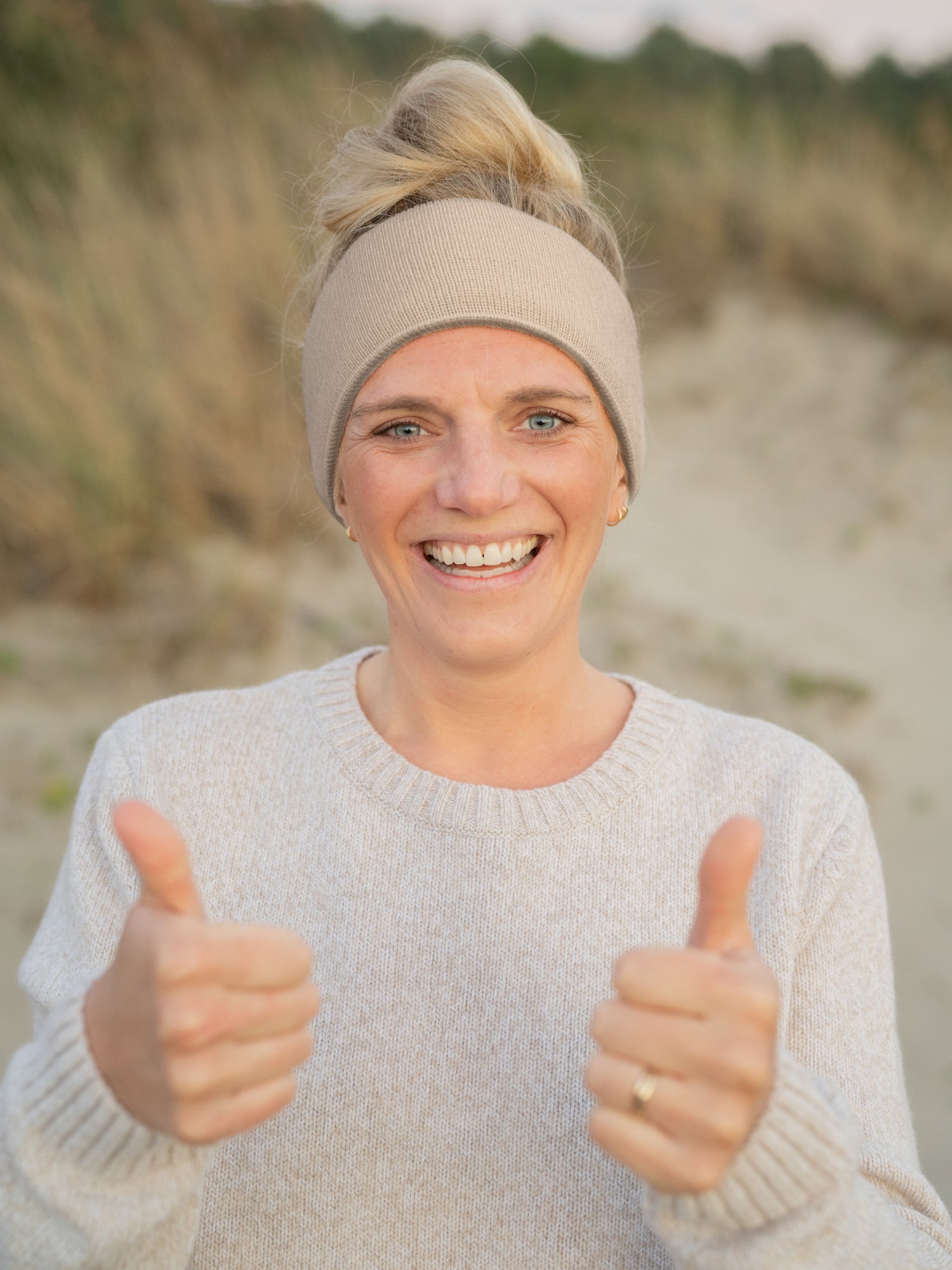 Merino Stirnband - sand