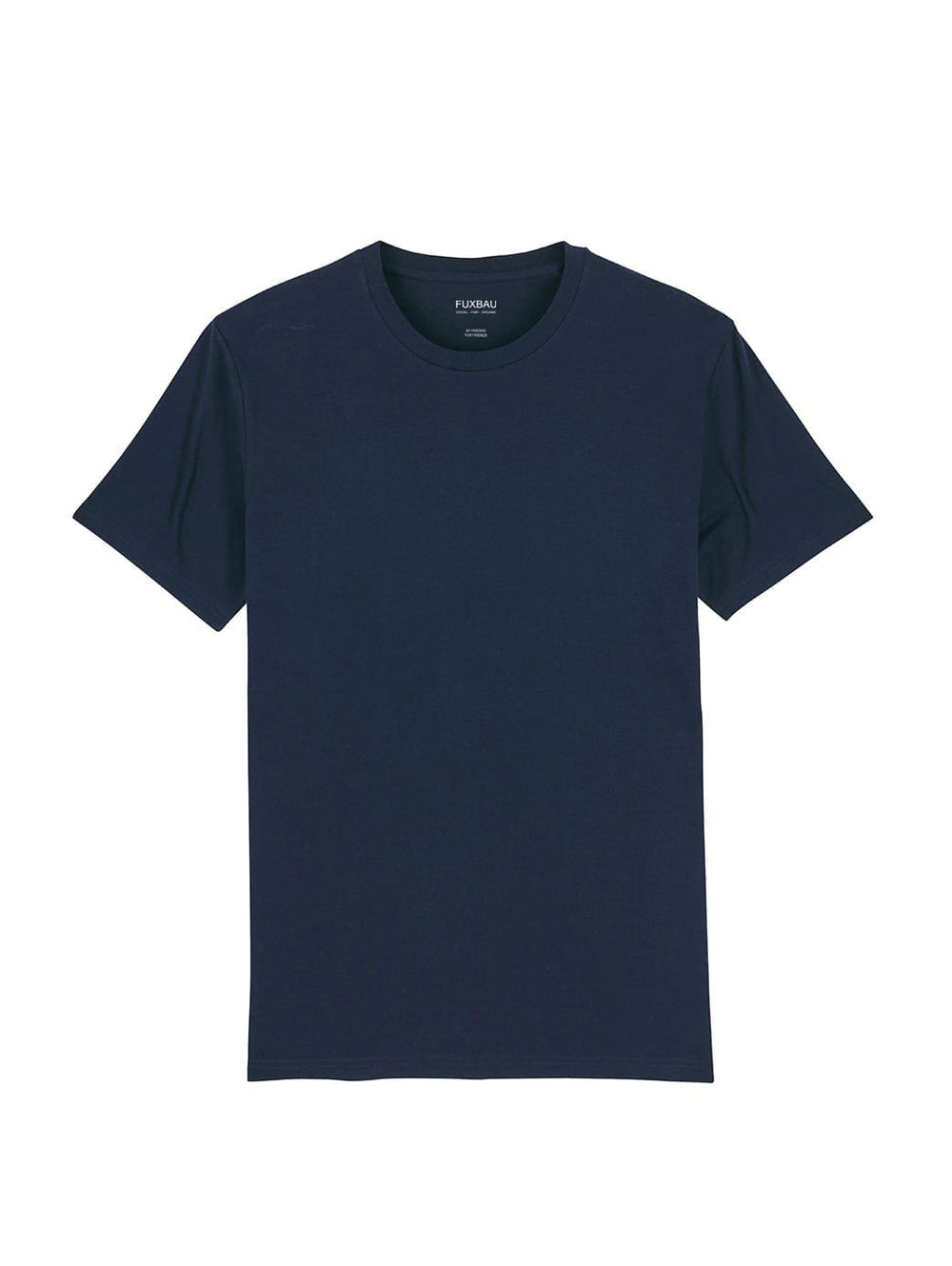 Faires und nachhaltiges schweres Basic T-Shirt von FUXBAU in navy aus 100% Biobaumwolle im 3er Pack