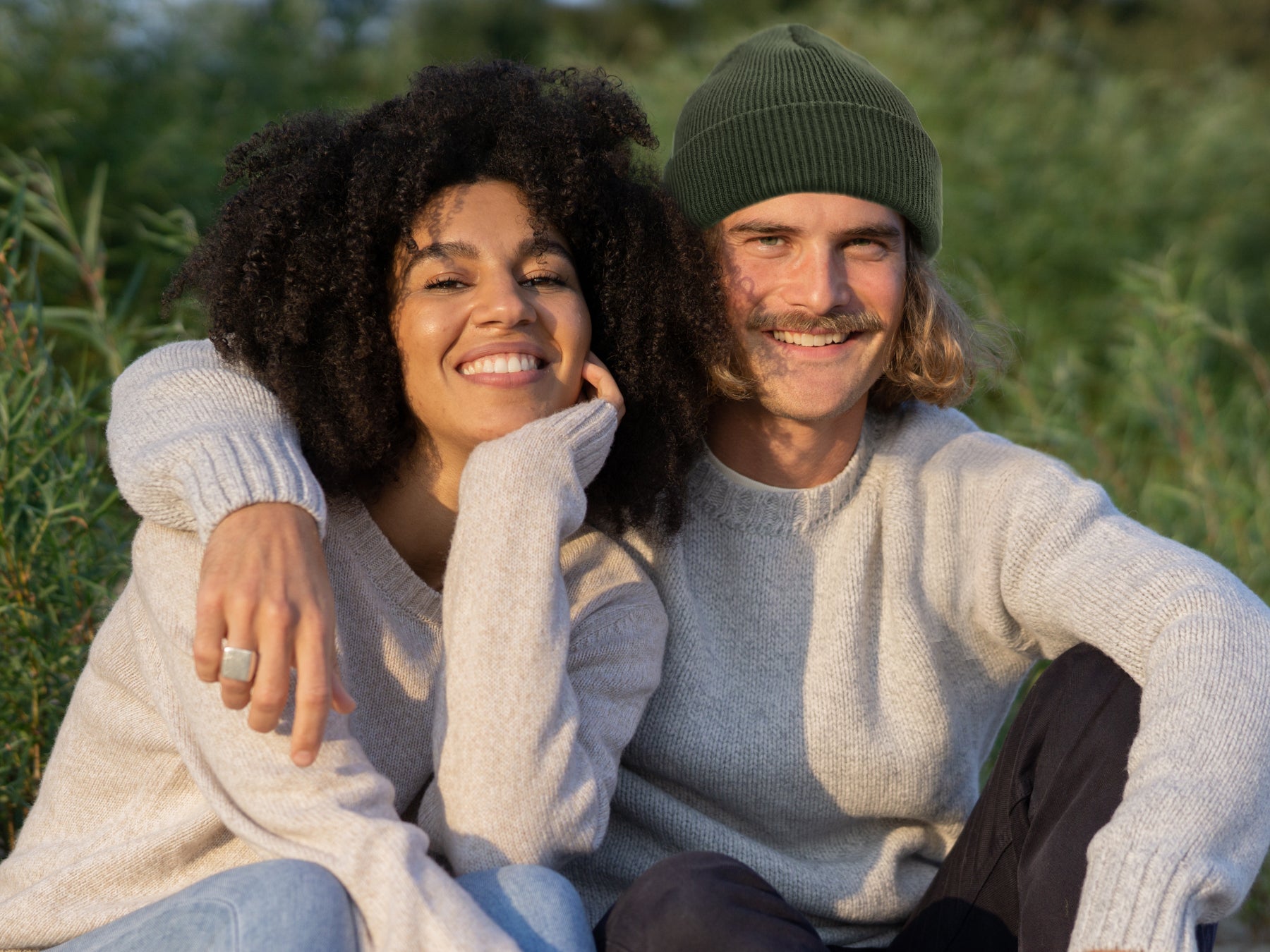 FUXBAU Mouline Kollektion aus 100% Merinowolle- Frauen und Männer Strickpullover, Cardigans & Troyer in verschiedenen Farben