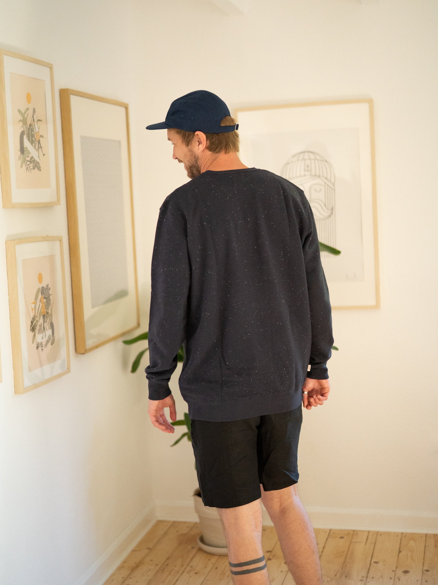 Männer fux Pullover - navy neps