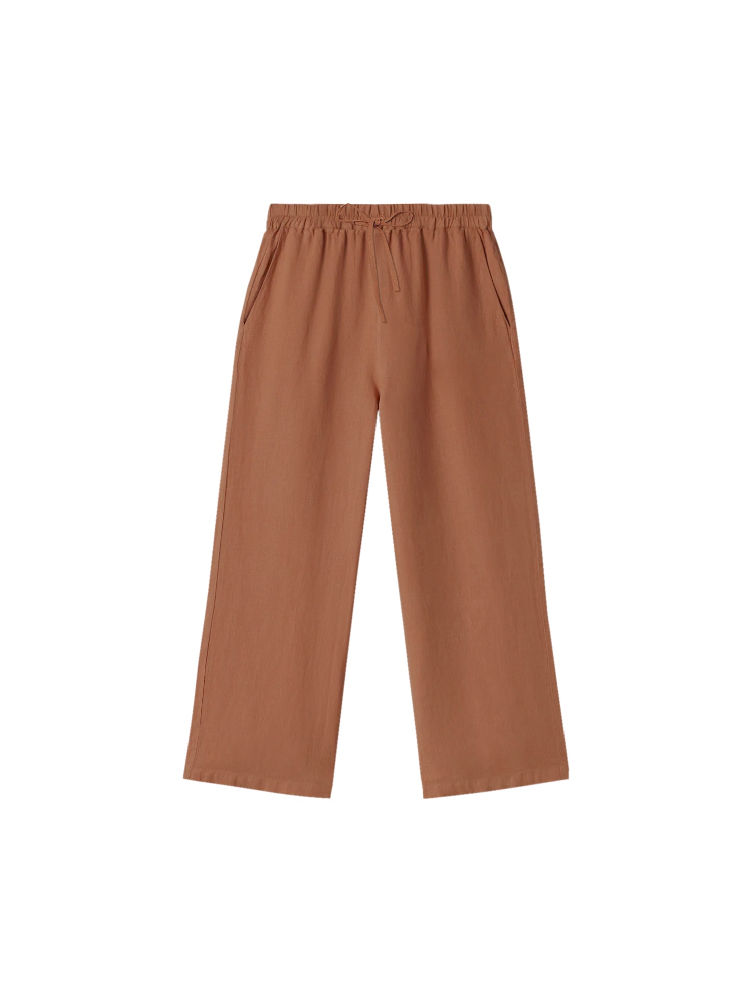 FUXBAU Fair Fashion Frauen Leinenhose in sienna aus 100% Leinen und fair in Portugal hergestellt