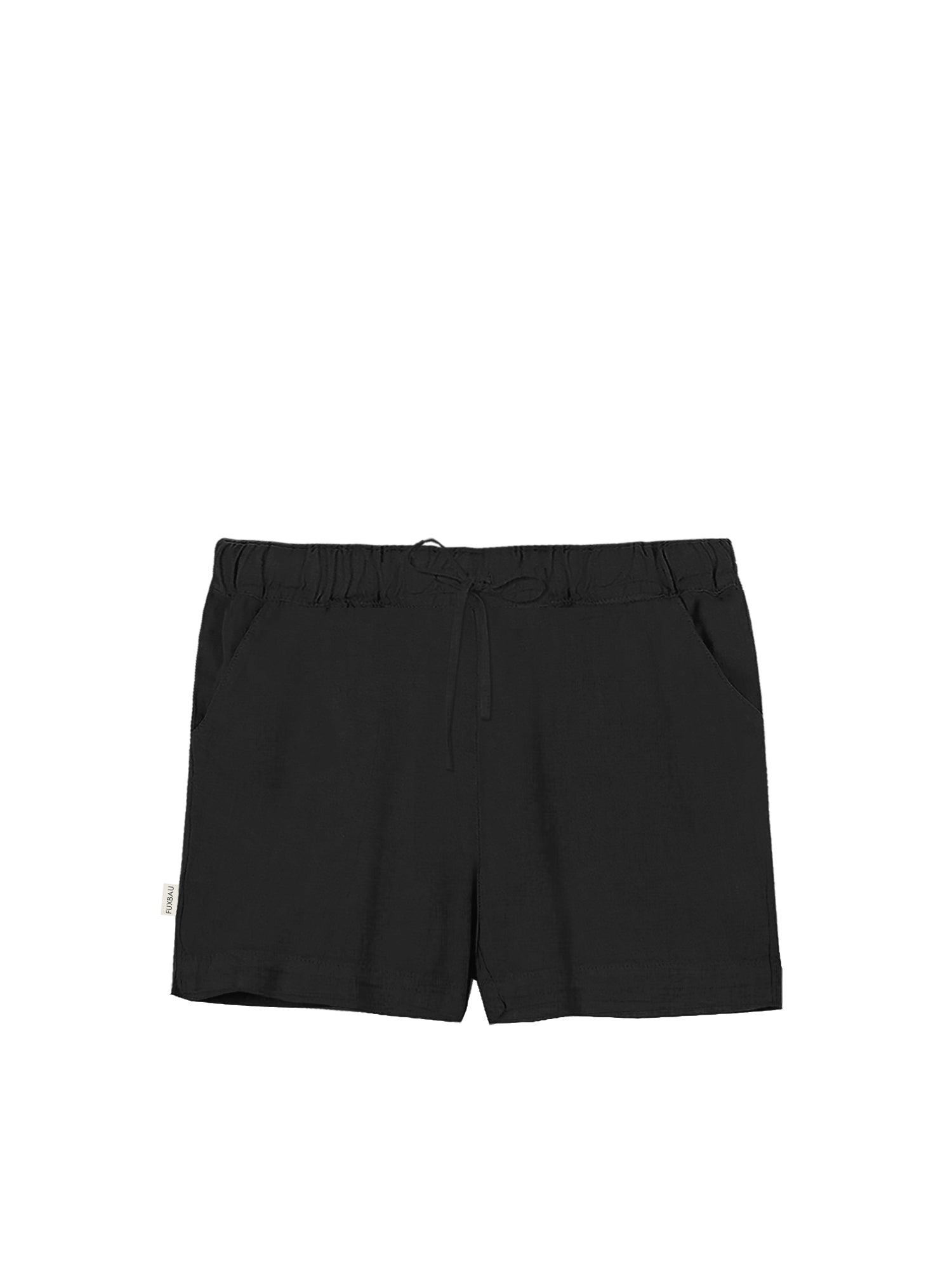 Fair Fashion Frauen Leinenshorts in schwarz aus 100% Leinen made in Portugal