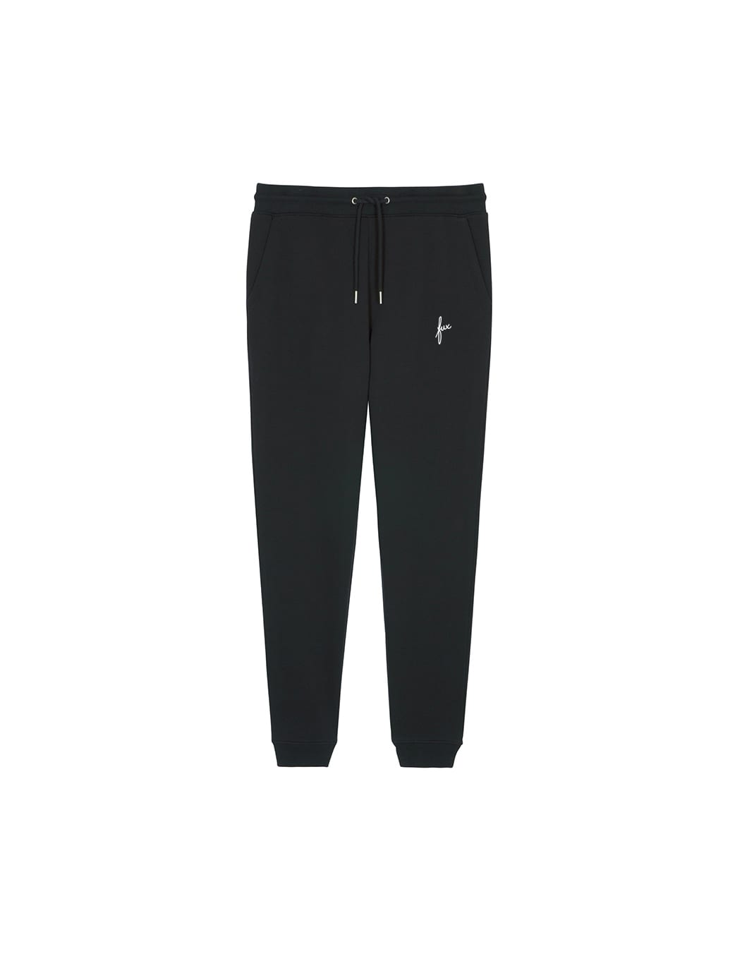 fuxbau-fair-fashion-bio-baumwolle-unisex-jogginghose-schwarz-front