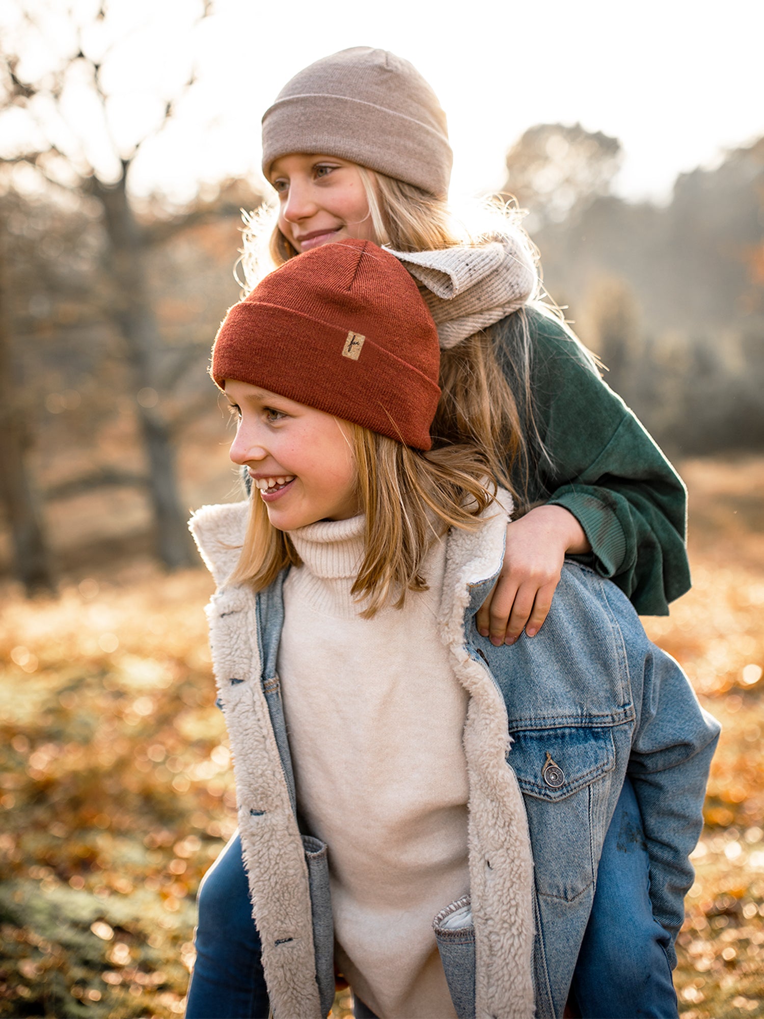 Unsere Kleinen sollen nicht zu kurz kommen! Unser FUXBAU Kinder Merino Kork Beanie in vielen Farben