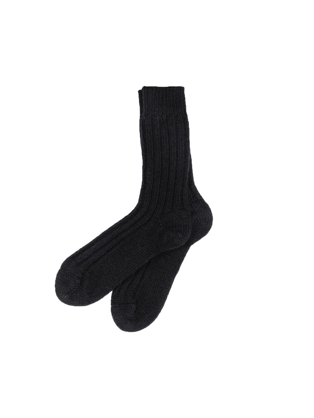 Nachhaltige FUXBAU Wollsocken in schwarz aus 100% Wolle und fair in Norddeutschland hergestellt