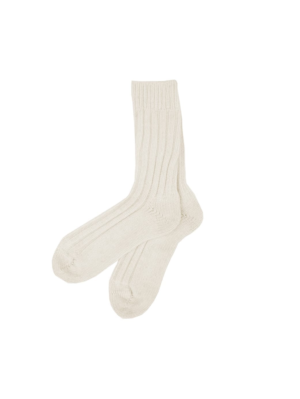 Nachhaltige FUXBAU Wollsocken in wollweiss aus 100% Schurwolle und fair in Deutschland hergestellt