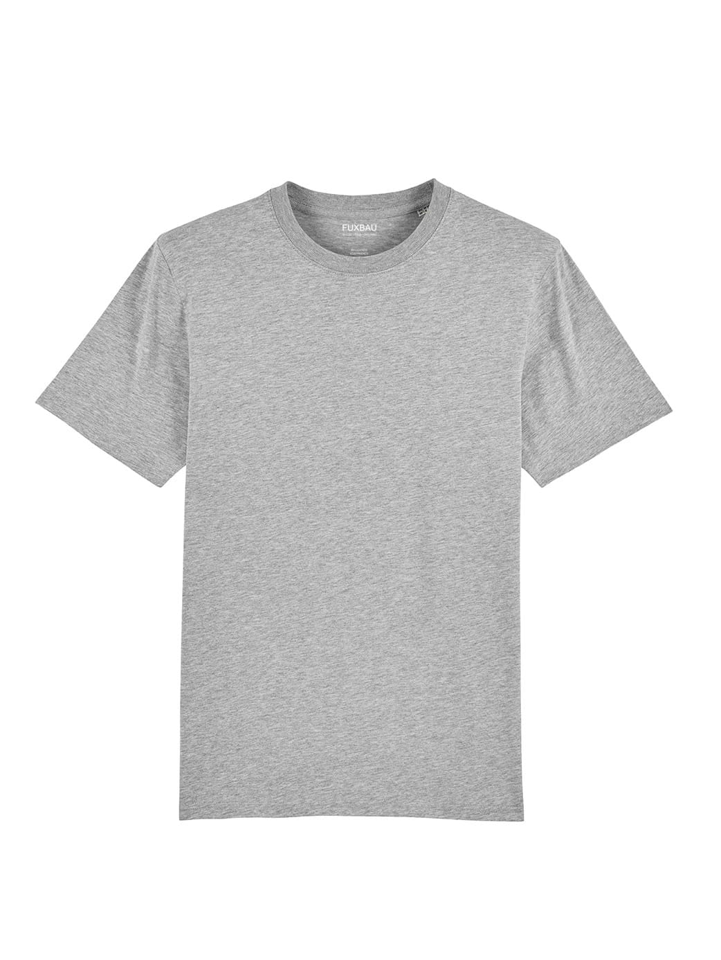 Faires und nachhaltiges schweres Basic T-Shirt von FUXBAU in grau aus 100% Biobaumwolle