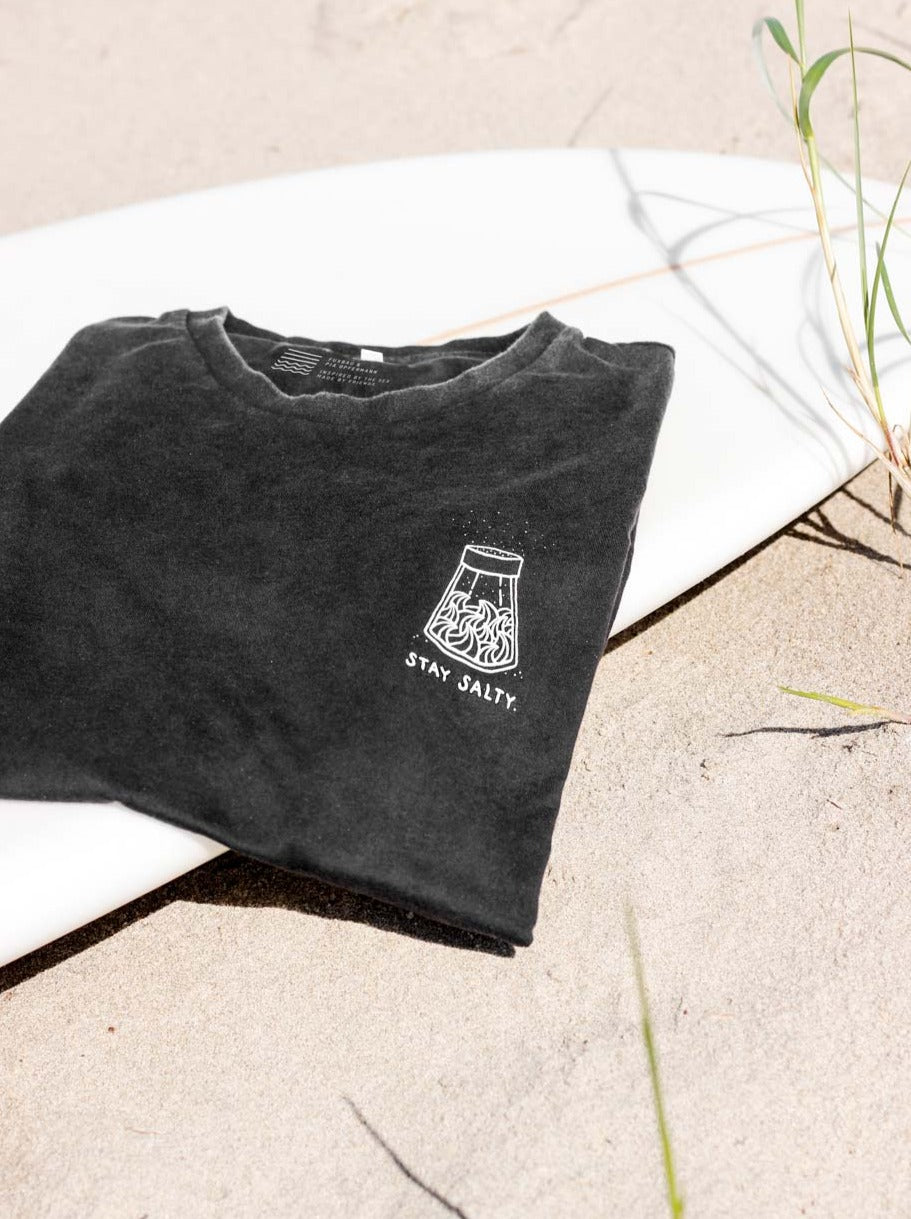 Vegan, made in Portugal & designed by Pi Himmelein - Unsere FUXBAU Frauen Stay Salty T-Shirt