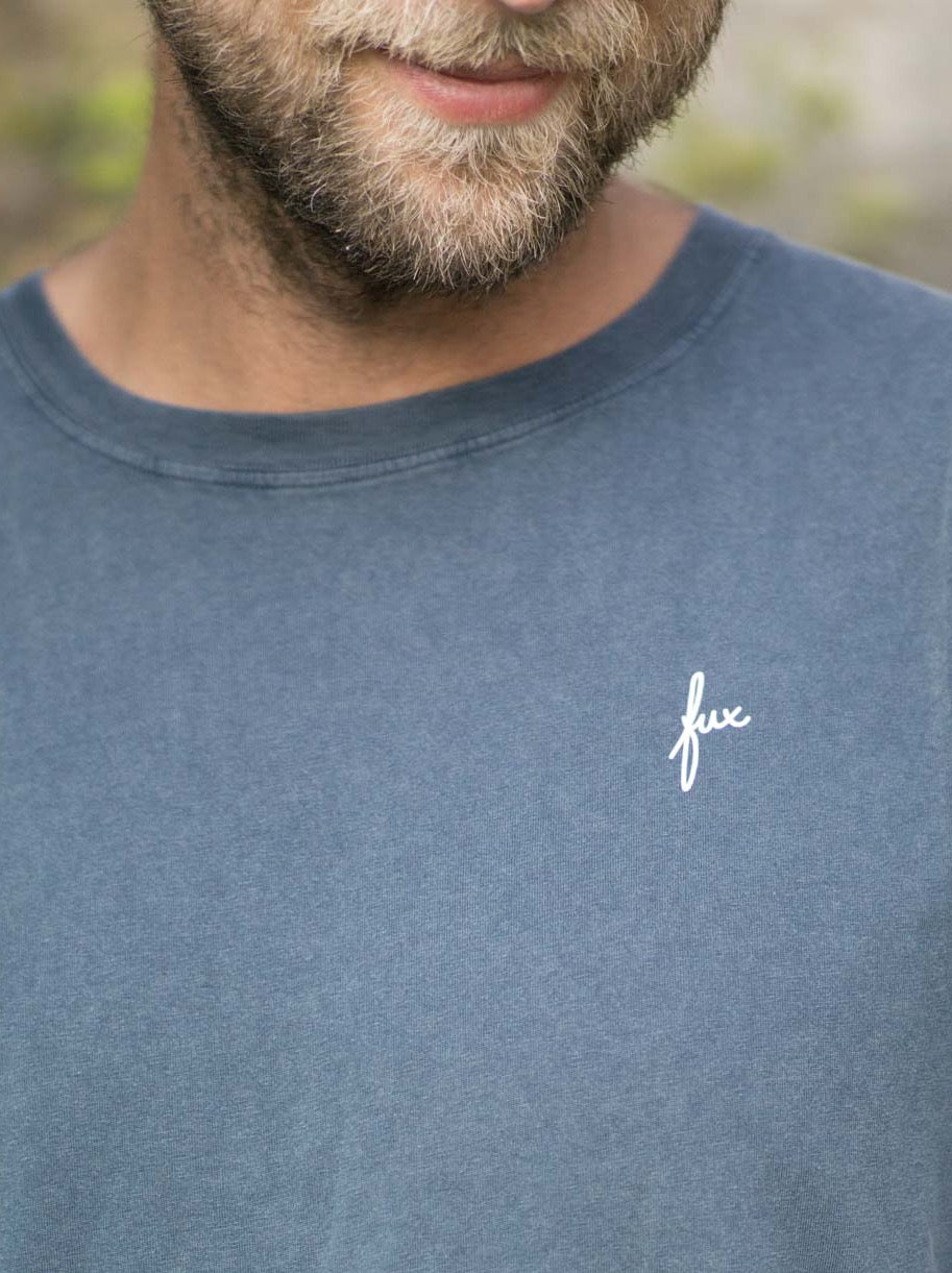 Männer fux T-Shirt - seeblau