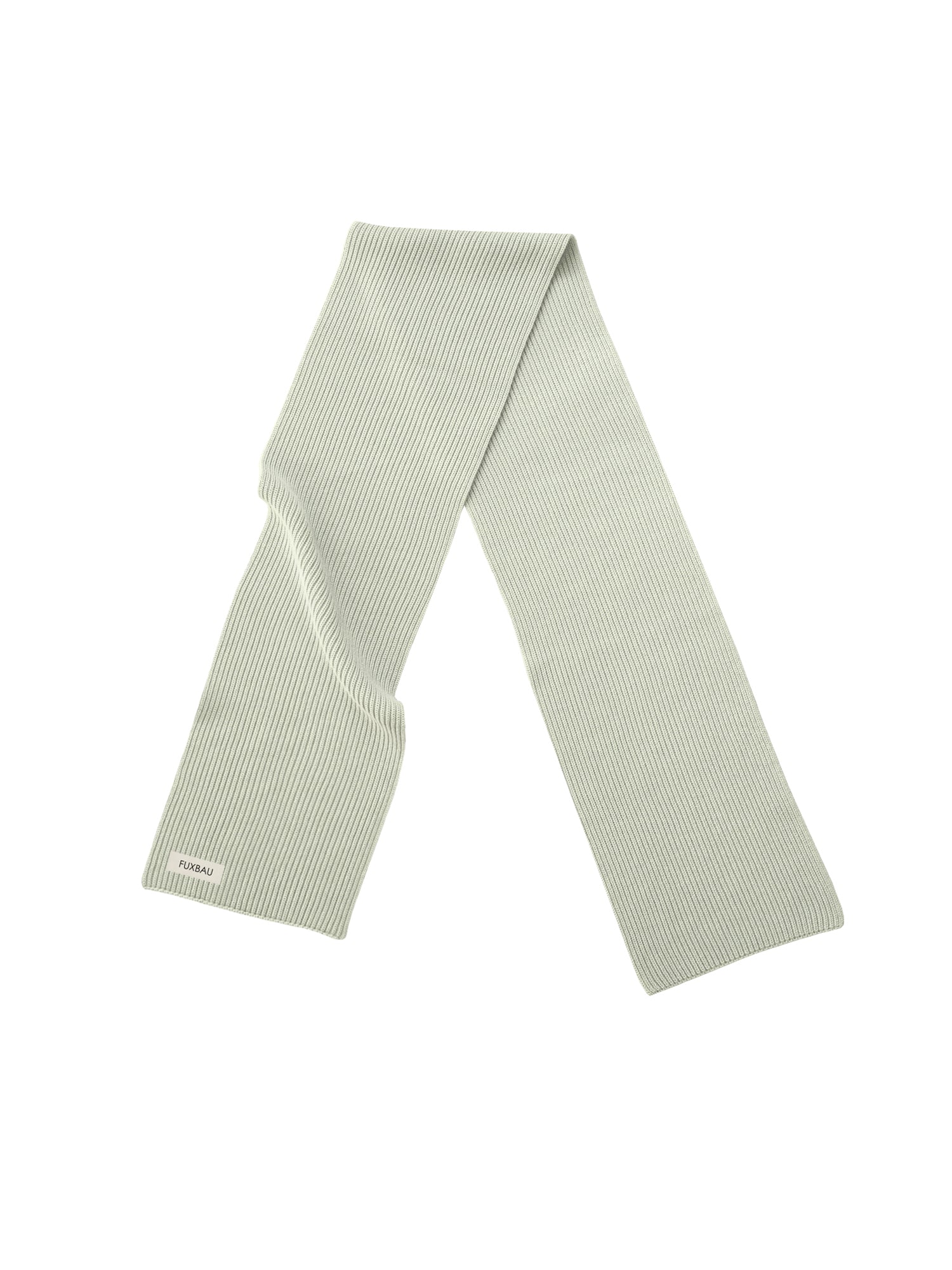 FUXBAU 4Seasons Strickschal in mint aus 100% GOTS zertifizierterBio-Baumwolle