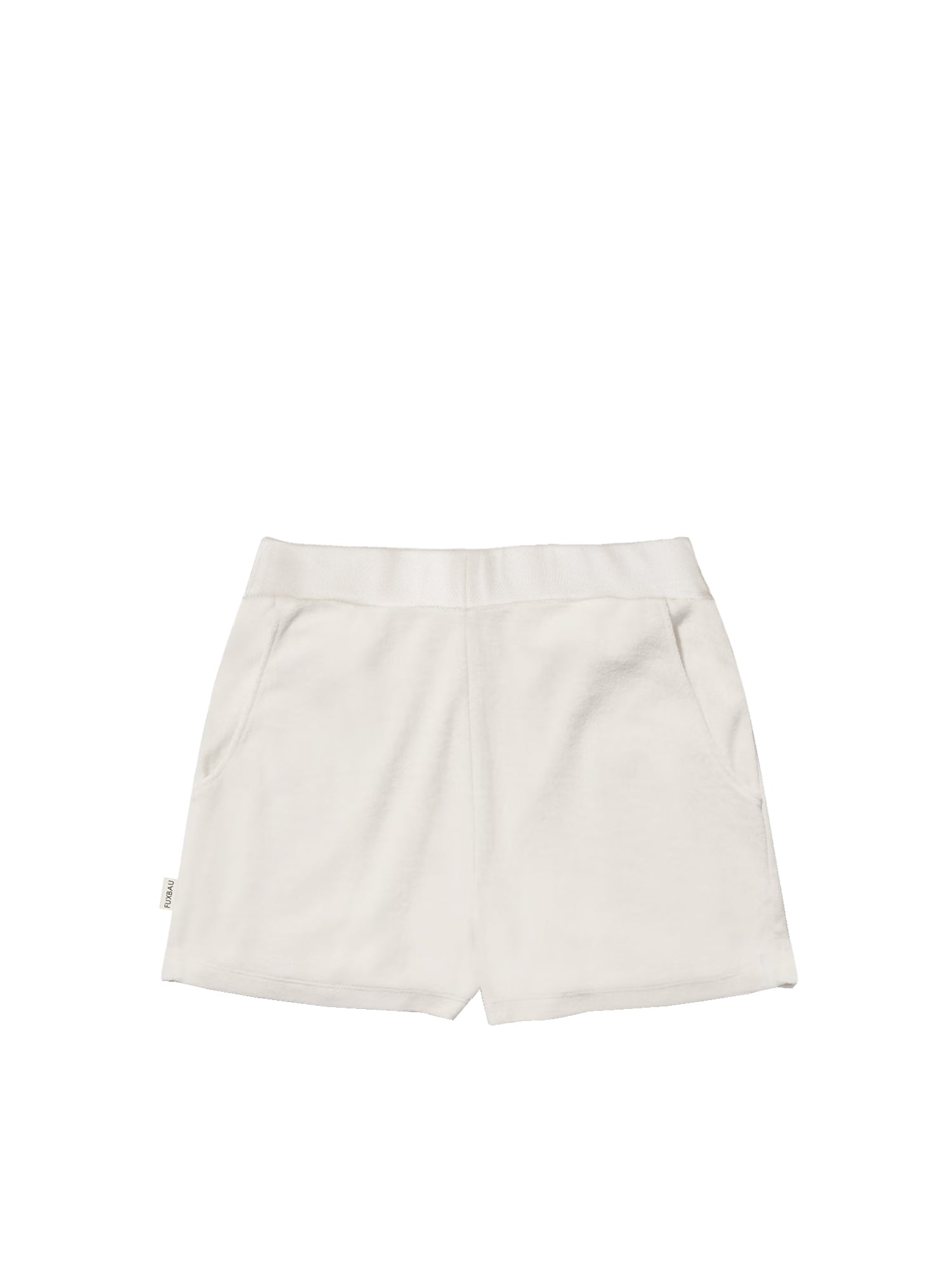 FUXBAU Friendly Fabrics FF Frauen Shorts aus Frottee in weiß