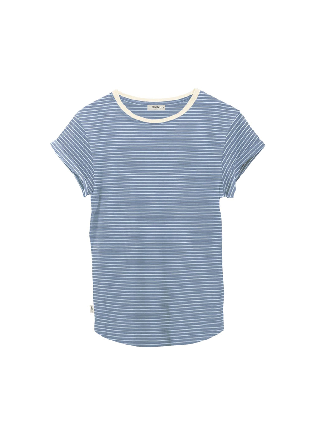 Frauen Streifenshirt - creme blau