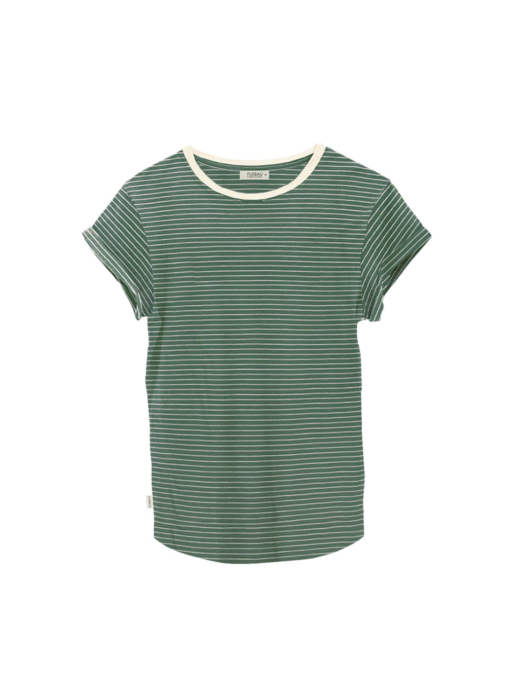 Frauen Streifenshirt - creme grün