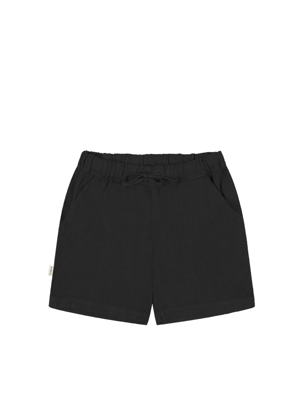 Männer Leinenshorts - schwarz