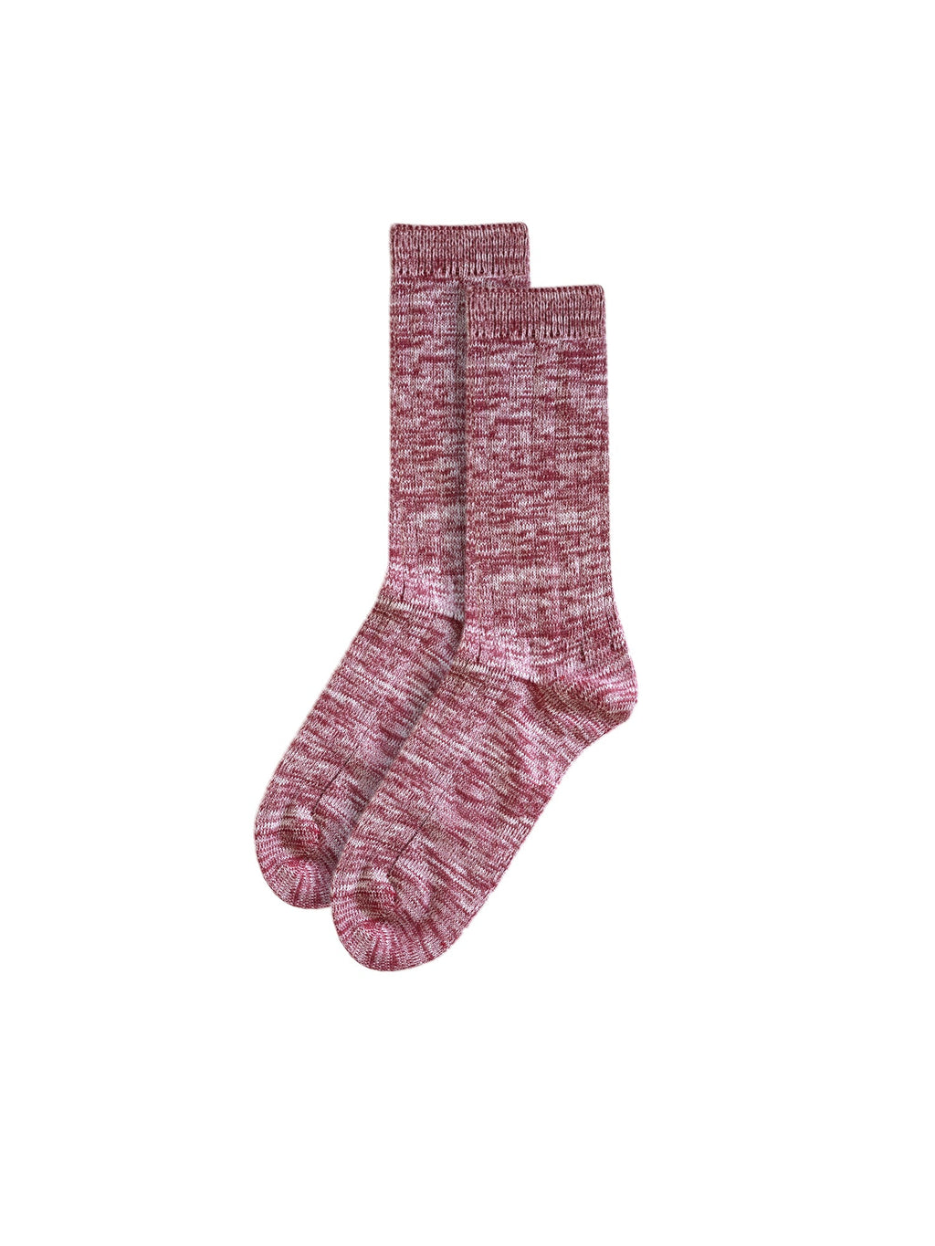 Socken - bordeaux meliert