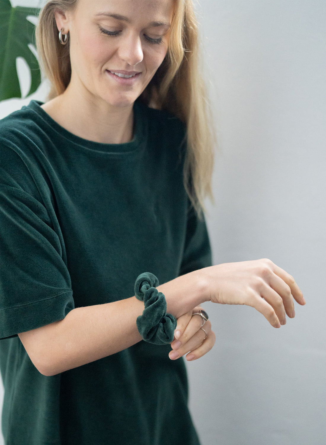 Nachhaltige Scrunchies aus Schnittresten von unseren Produkten