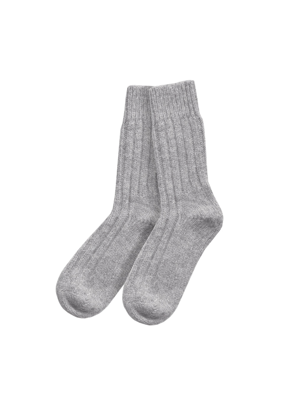 Alpaka Schafwollsocken - grau