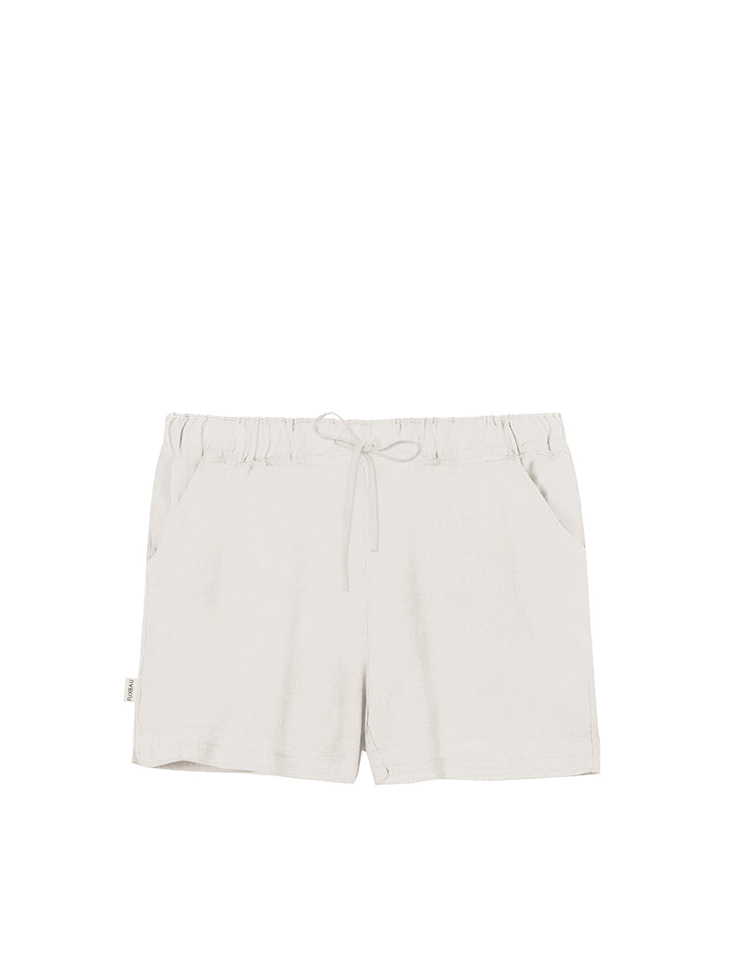 Frauen Leinenshorts - cremeweiß