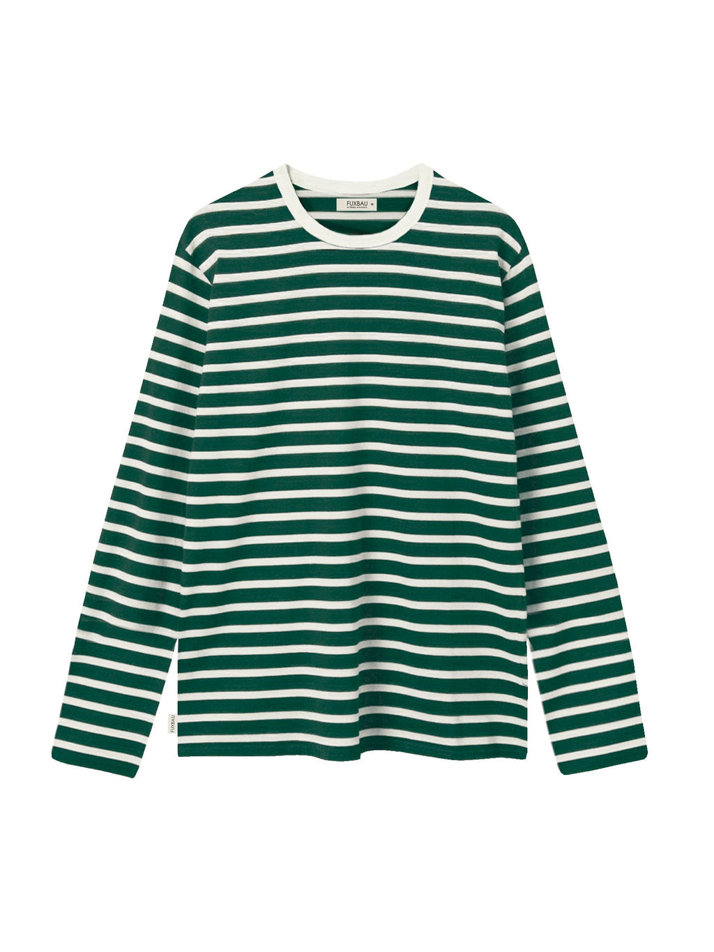 Frauen Streifen Longsleeve - creme grün