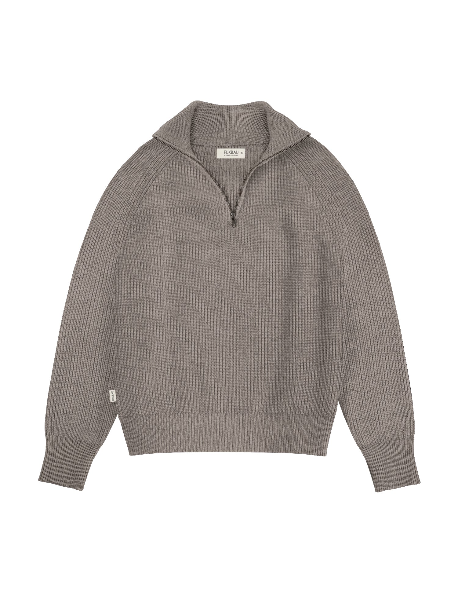 Nachhaltiger Fair Fashion Frauen Troyer in braun aus 100% Merinowolle und made in Italy