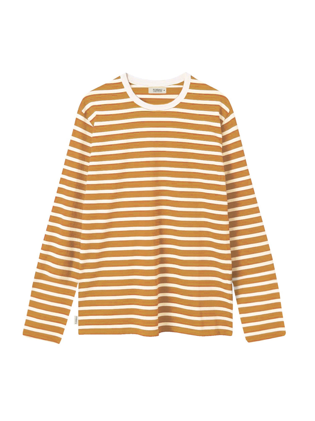 Frauen Streifen Longsleeve - creme senf