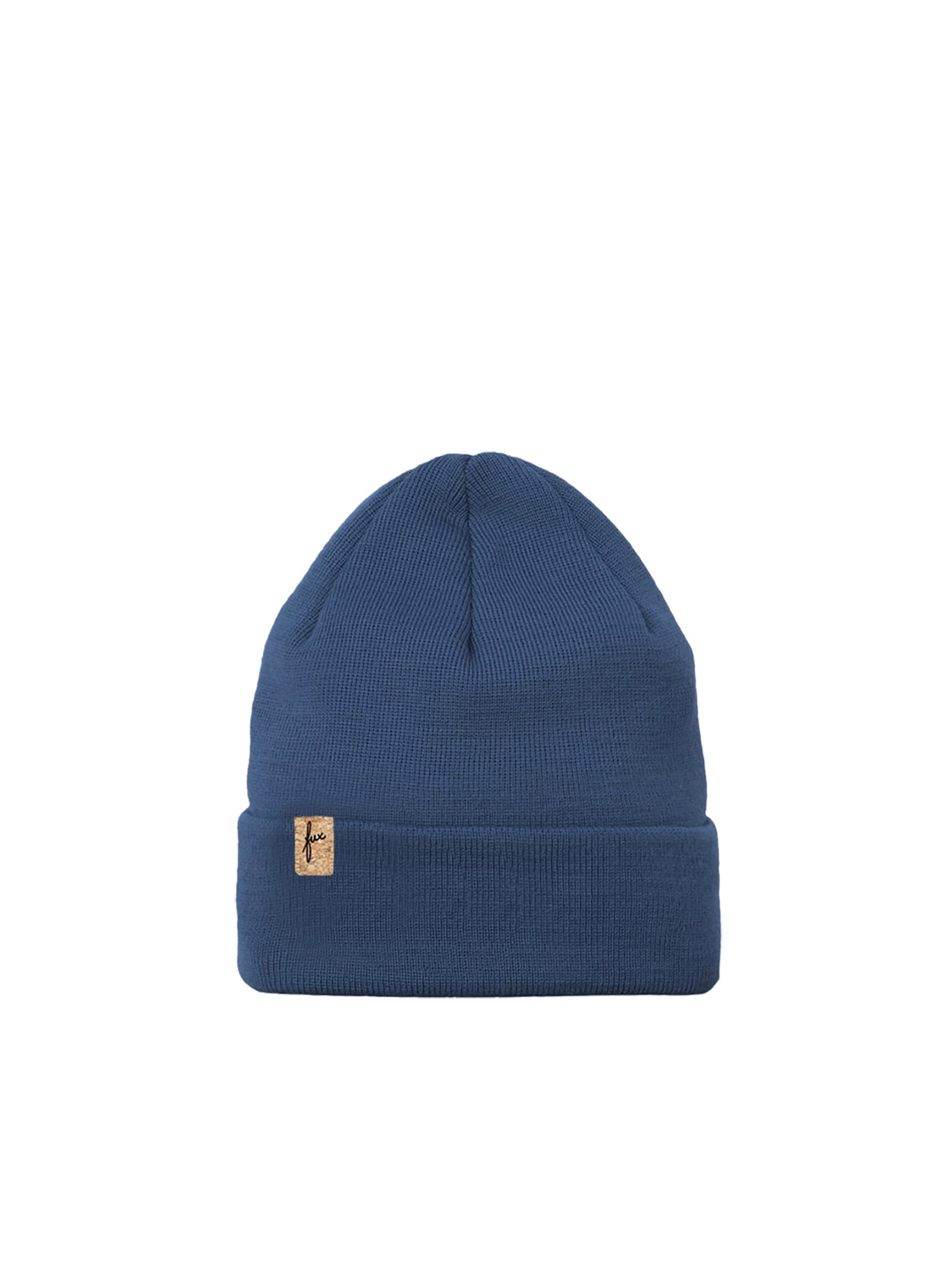 FUXBAU Merino Kork Beanie in eisblau für Kinder zwischen 1 und 12 Jahren aus 100% Merinowolle und fair hergestellt in Deutschland.