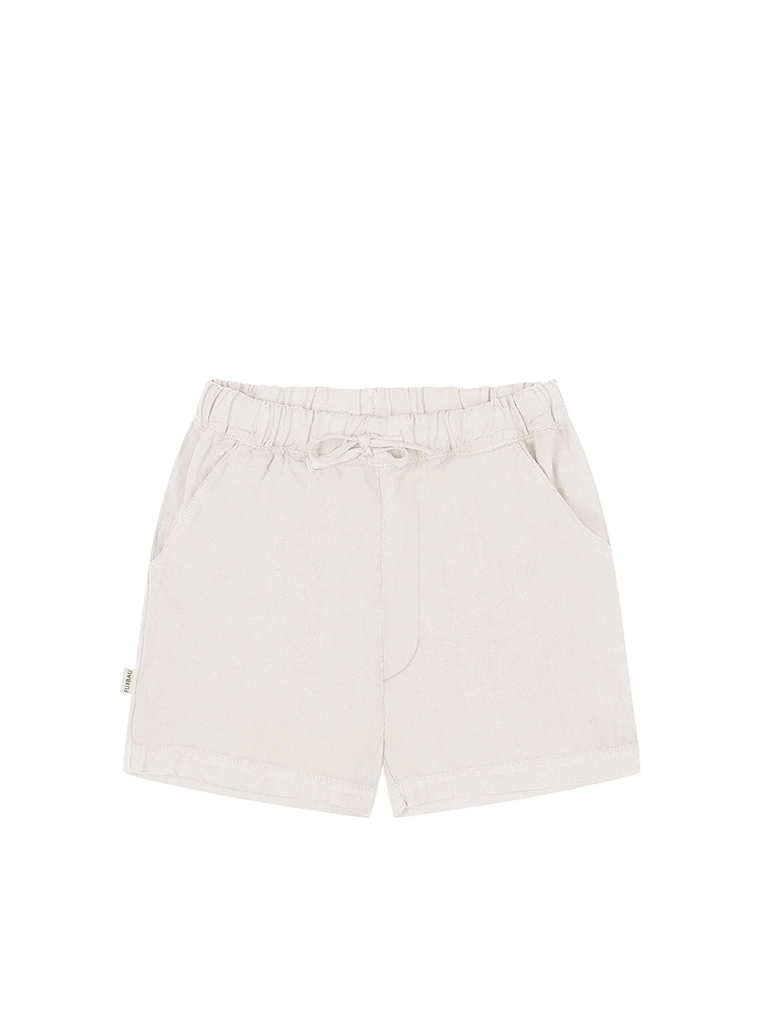 FUXBAU Fair Fashion Männer Leinenshorts in cremeweiß aus 100% Leinen und fair hergestellt in Portugal