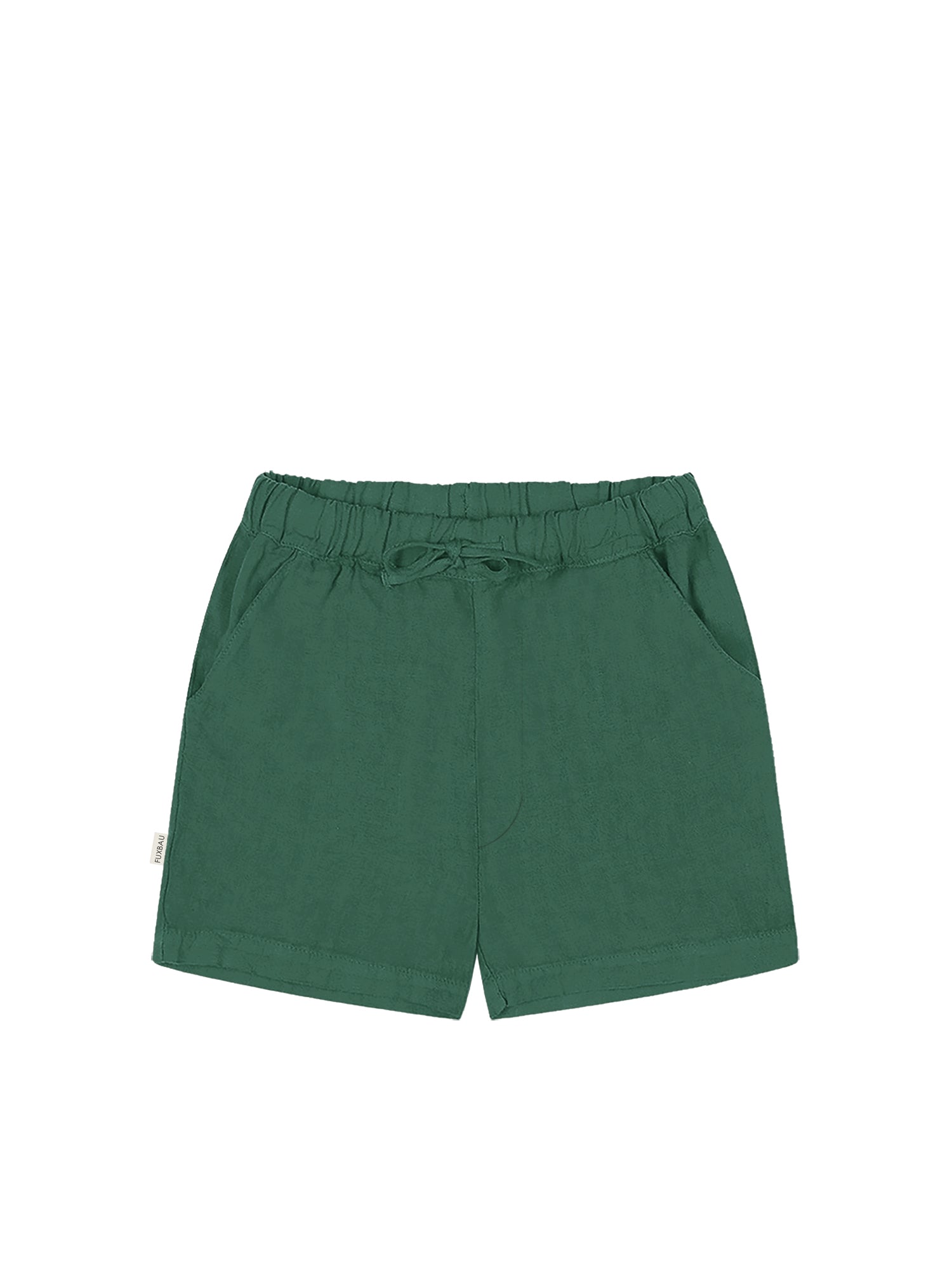 FUXBAU Fair Fashion Männer Leinenshorts in grün aus 100% Leinen und fair hergestellt in Portugal