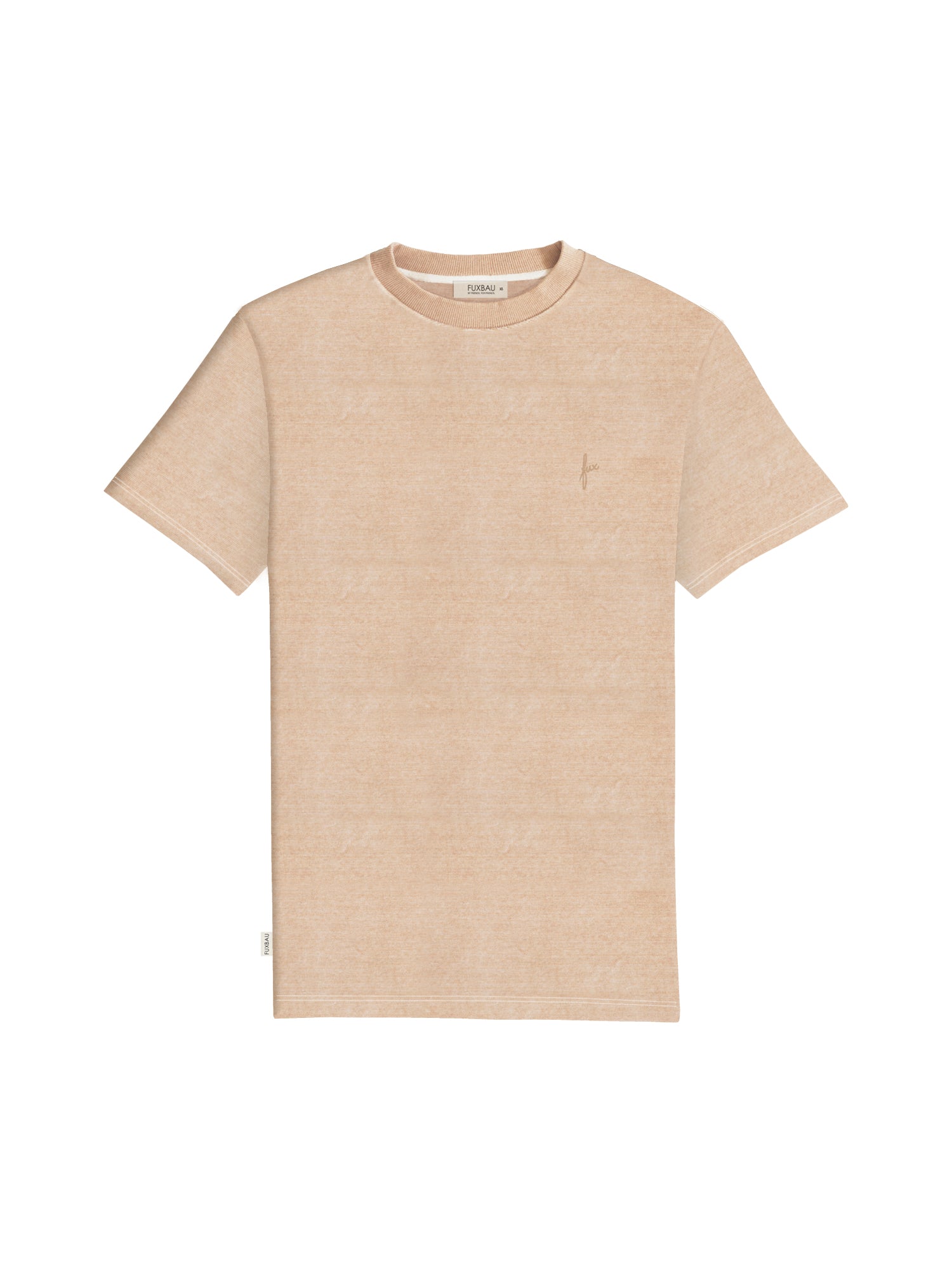 Nachhaltiges Männer Samt T-Shirt in gelb beige geriffelt aus 100%  Biobaumwolle